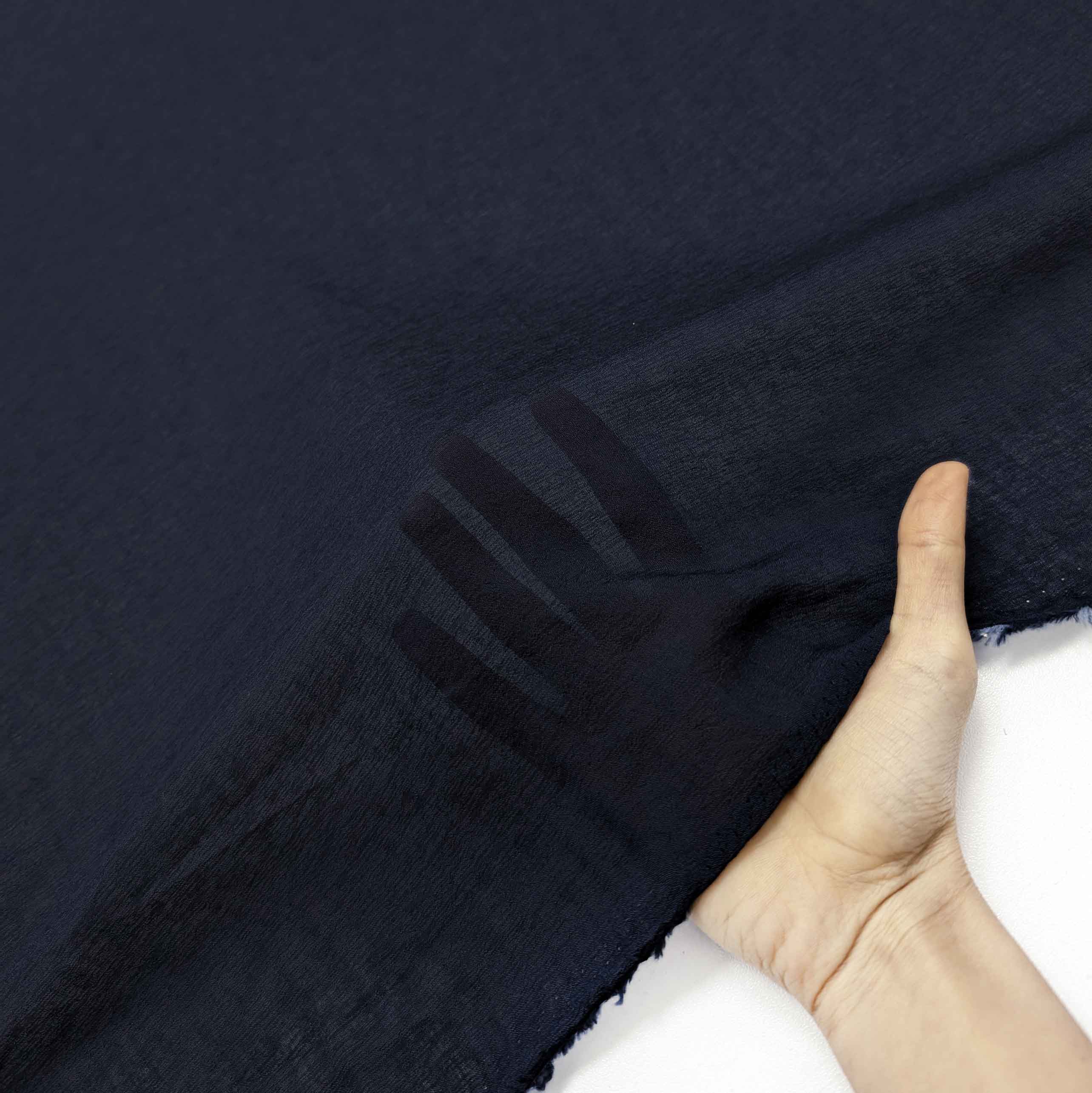 پارچه لینن شیشه ای رنگ سرمه ای 