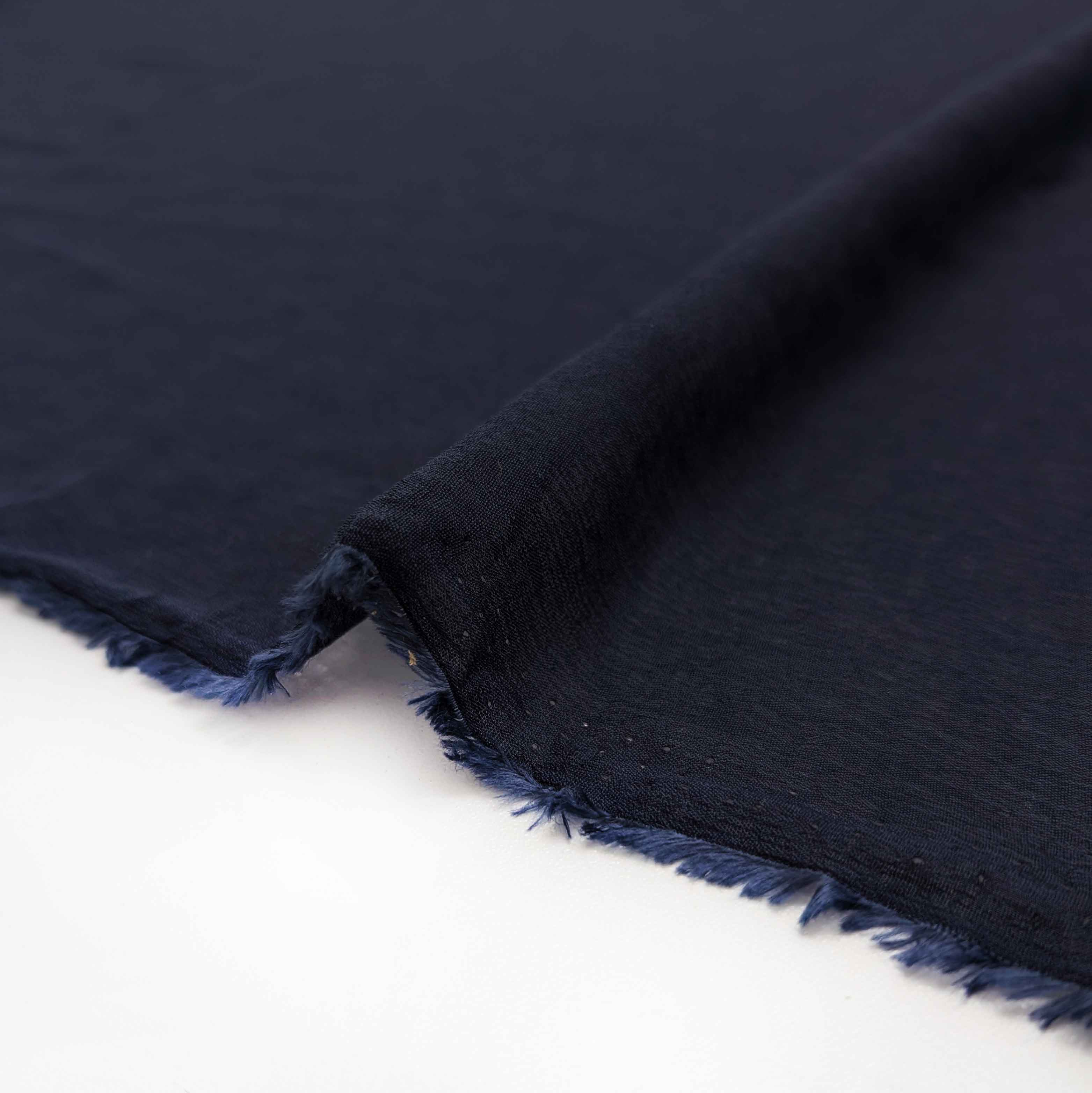 پارچه لینن شیشه ای رنگ سرمه ای 