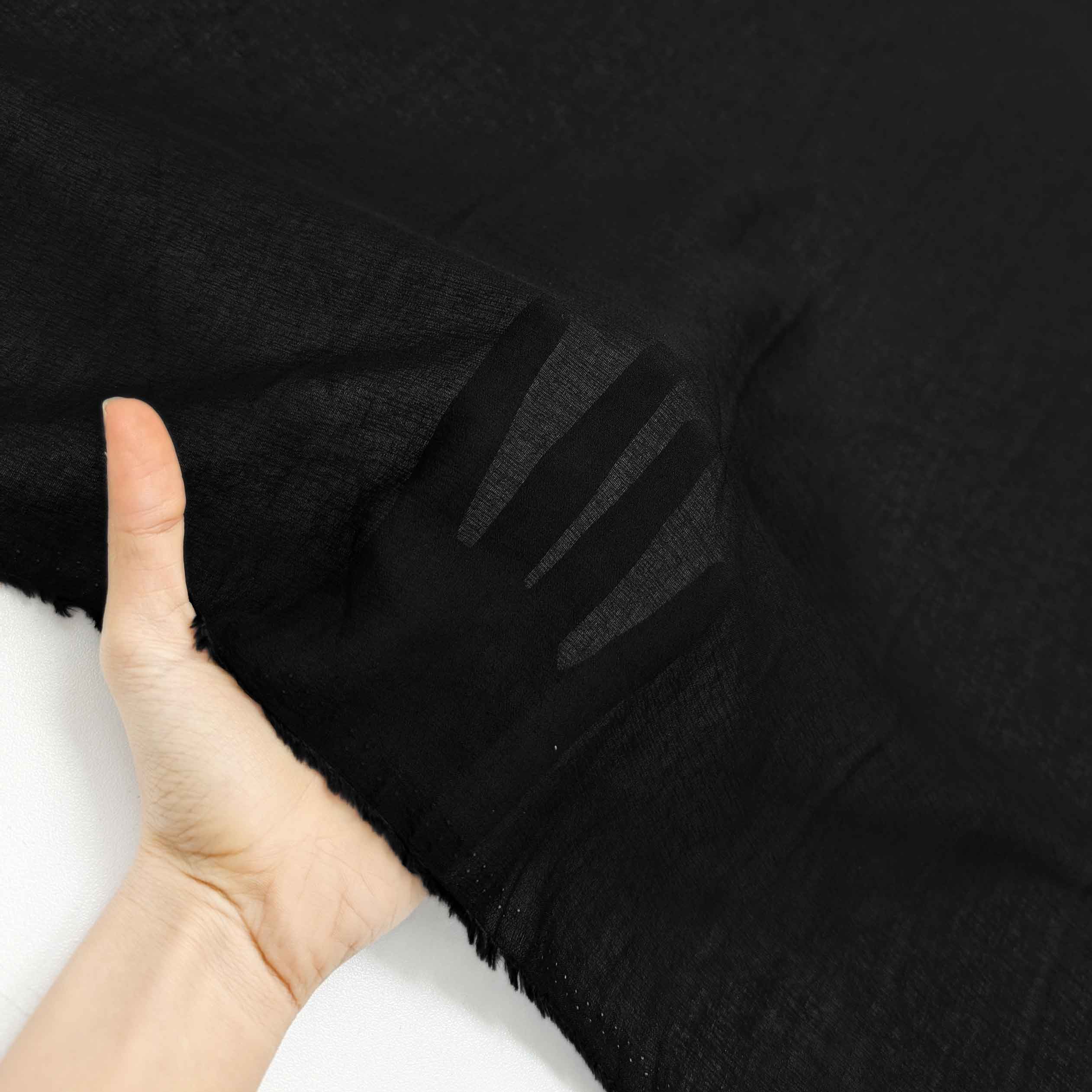 پارچه لینن شیشه ای رنگ مشکی 