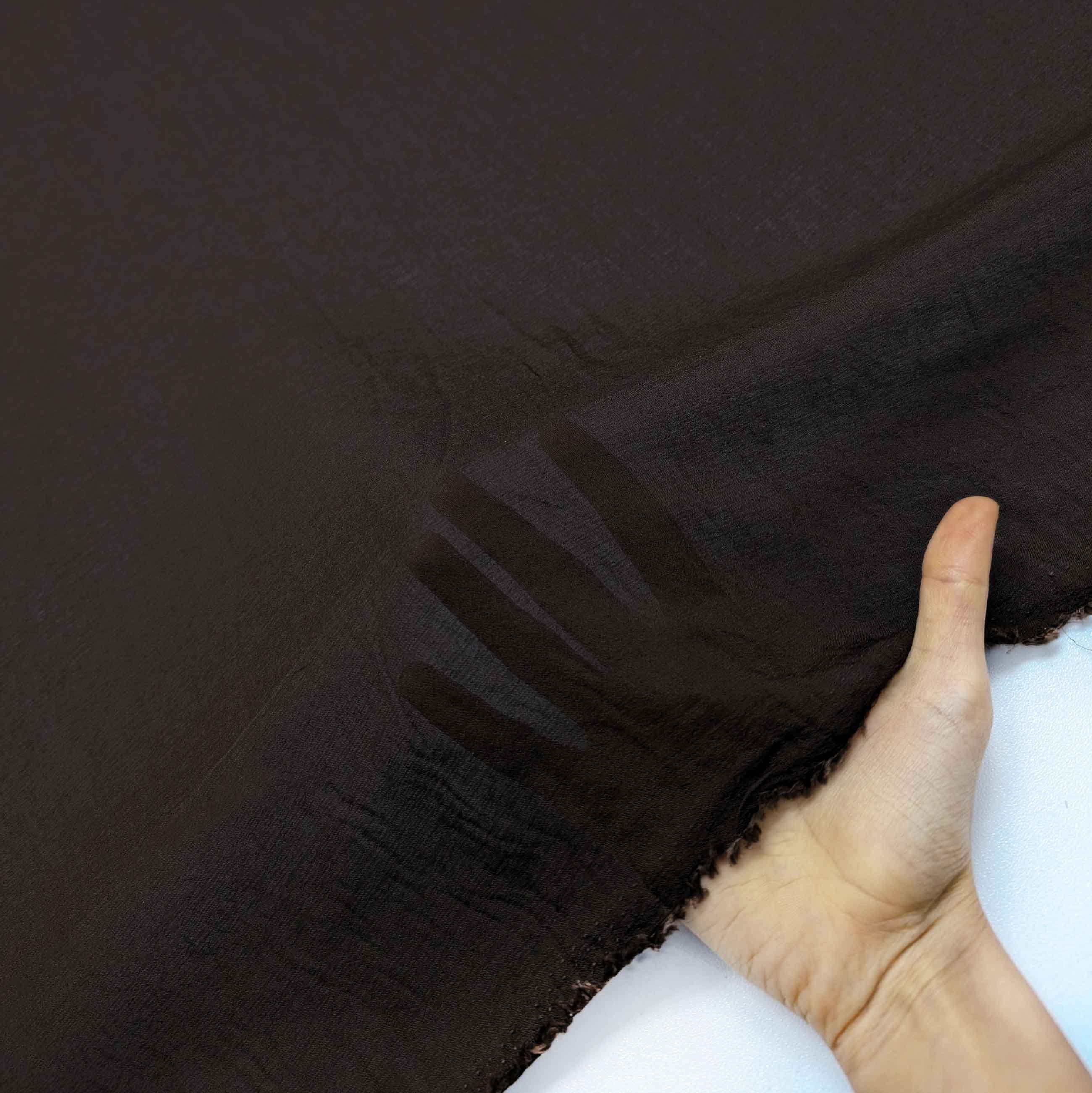 پارچه لینن شیشه ای رنگ شکلاتی 