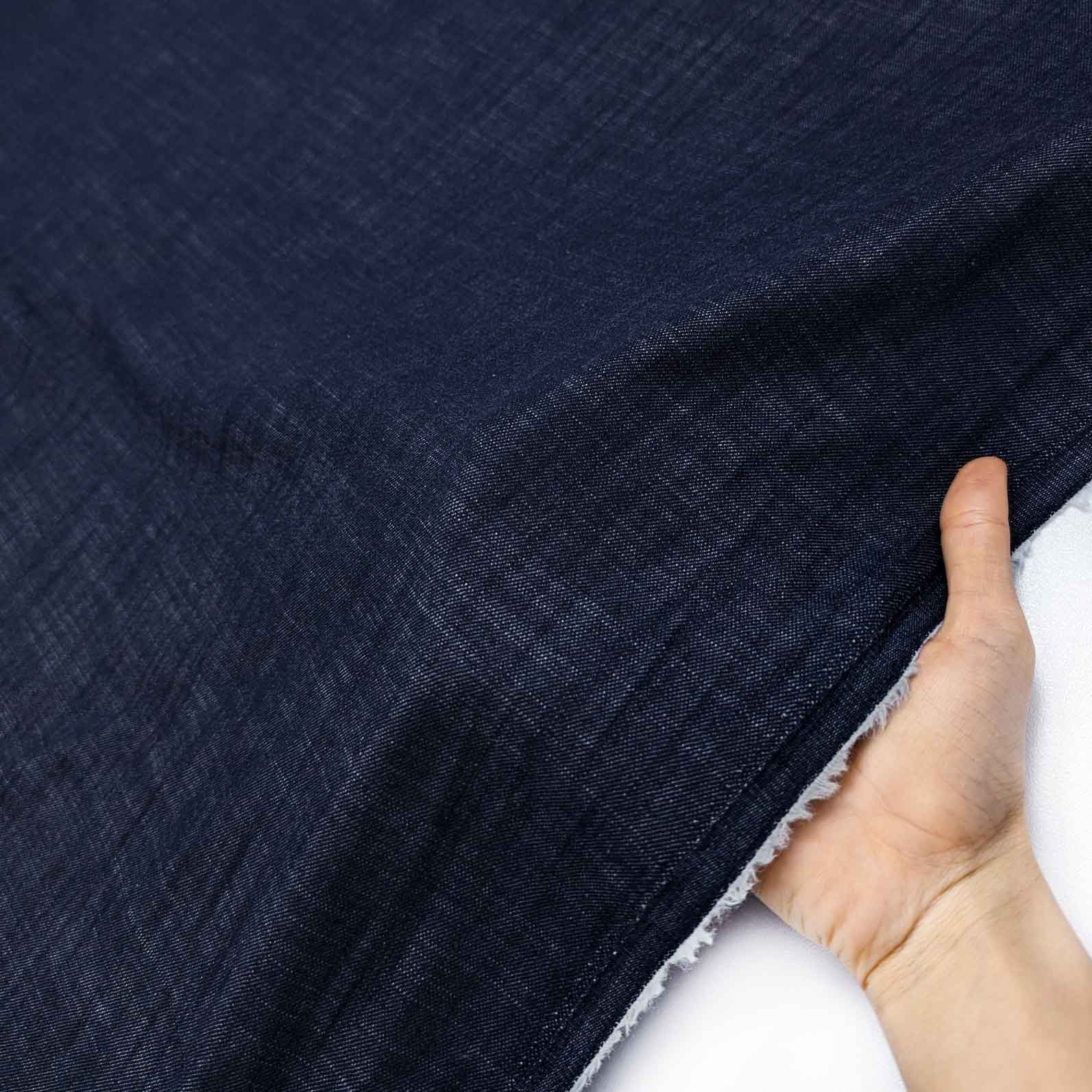 پارچه جین زارا رنگ سرمه ای 