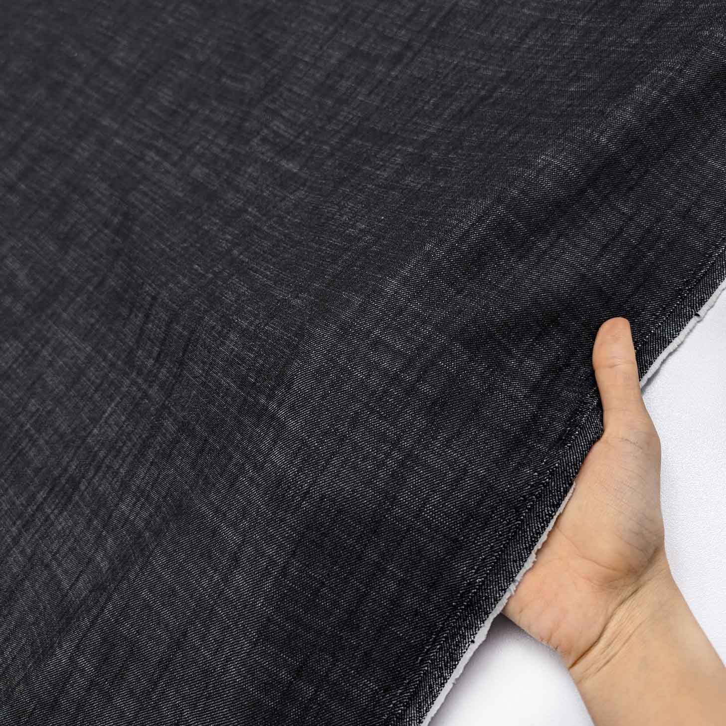 پارچه جین زارا رنگ نوک مدادی 