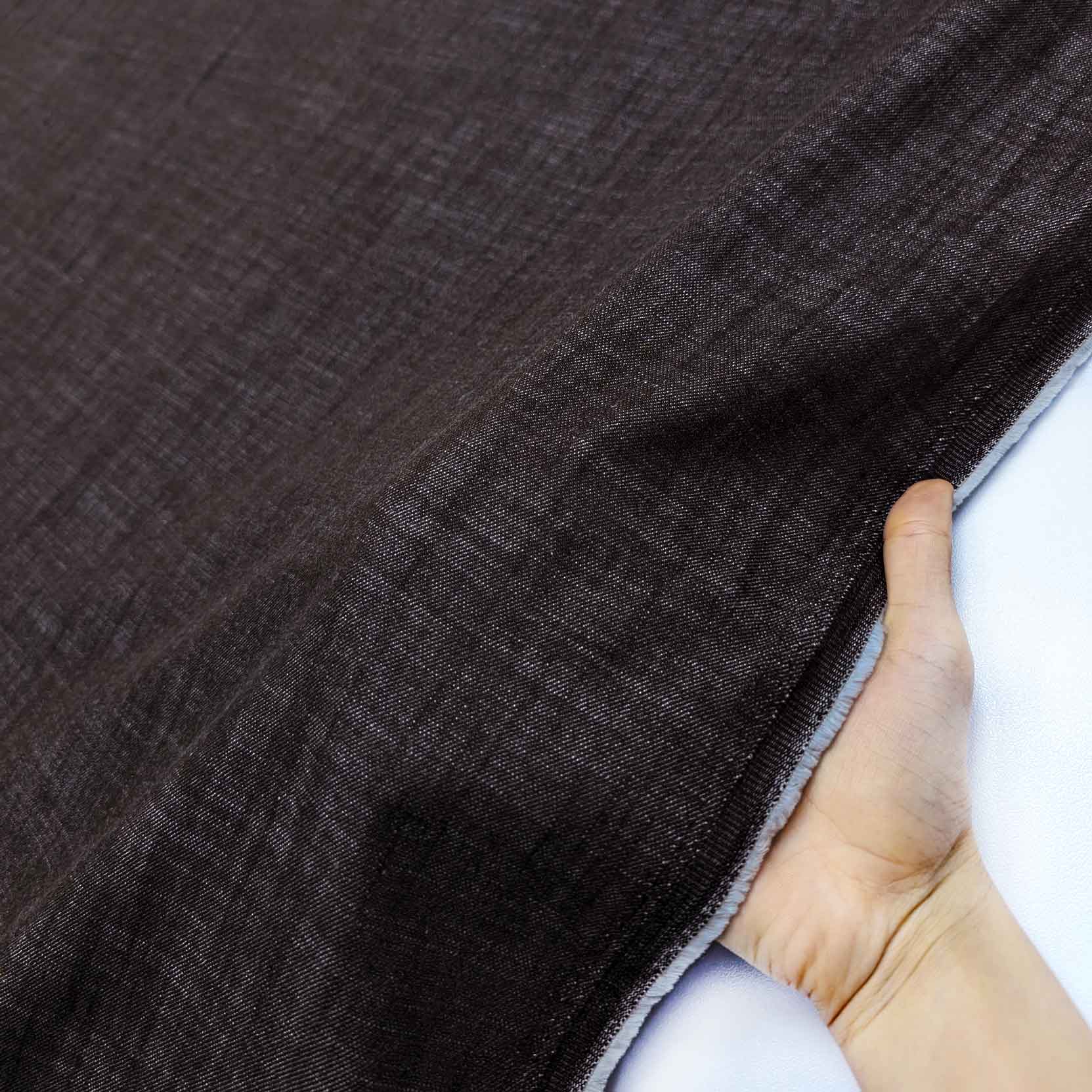 پارچه جین زارا رنگ شکلاتی 