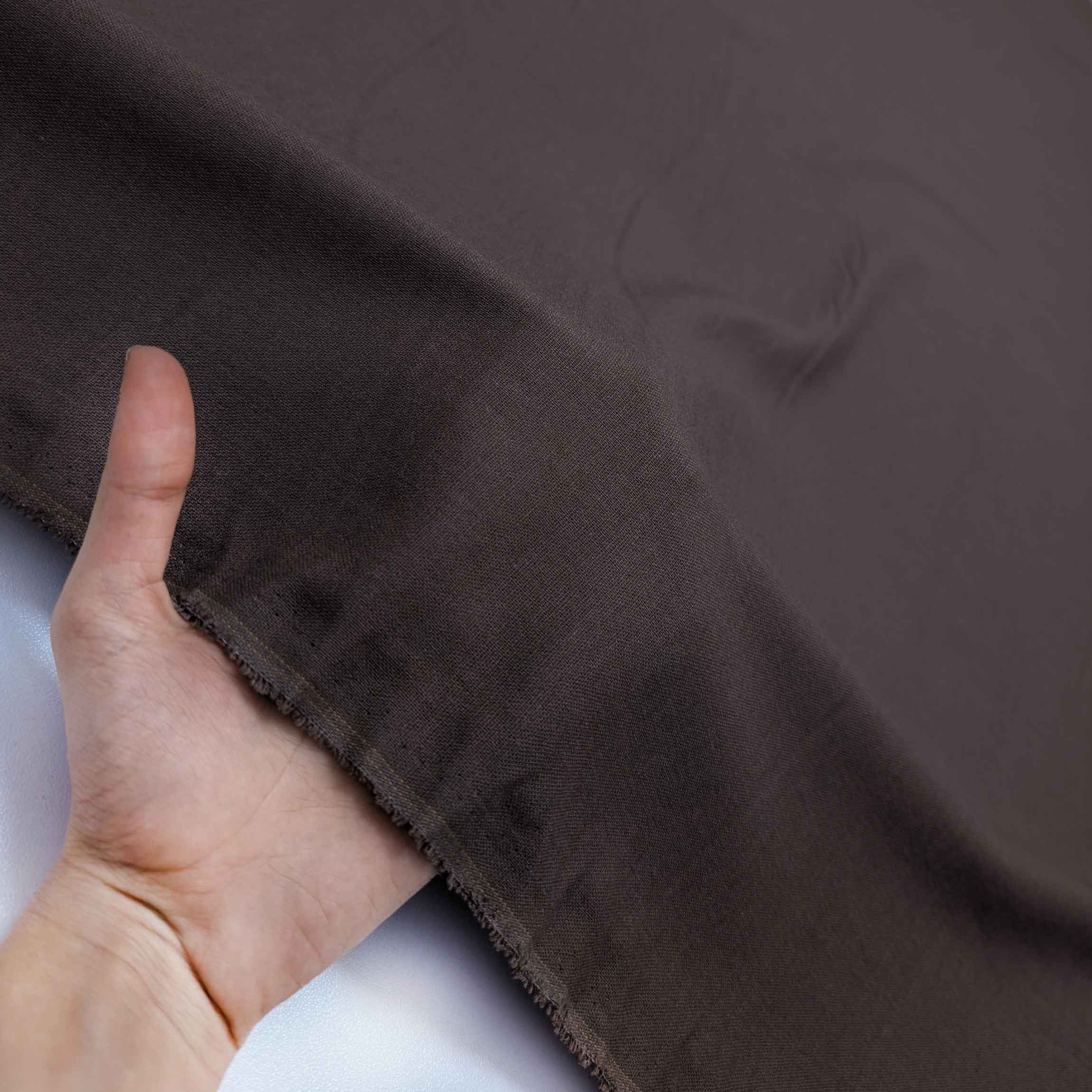 پارچه لینن ساده برشکا رنگ کاکایویی 