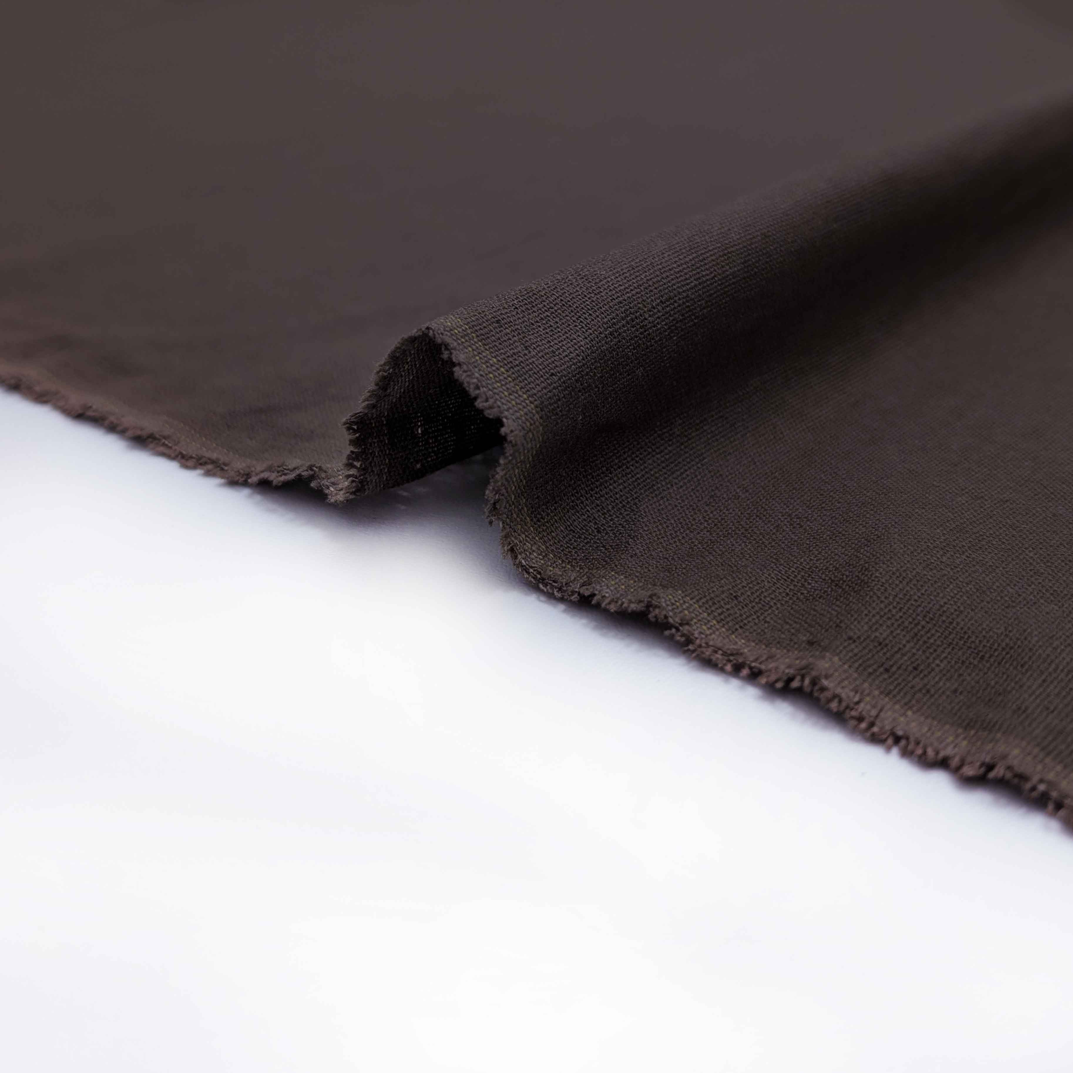 پارچه لینن ساده برشکا رنگ کاکایویی 