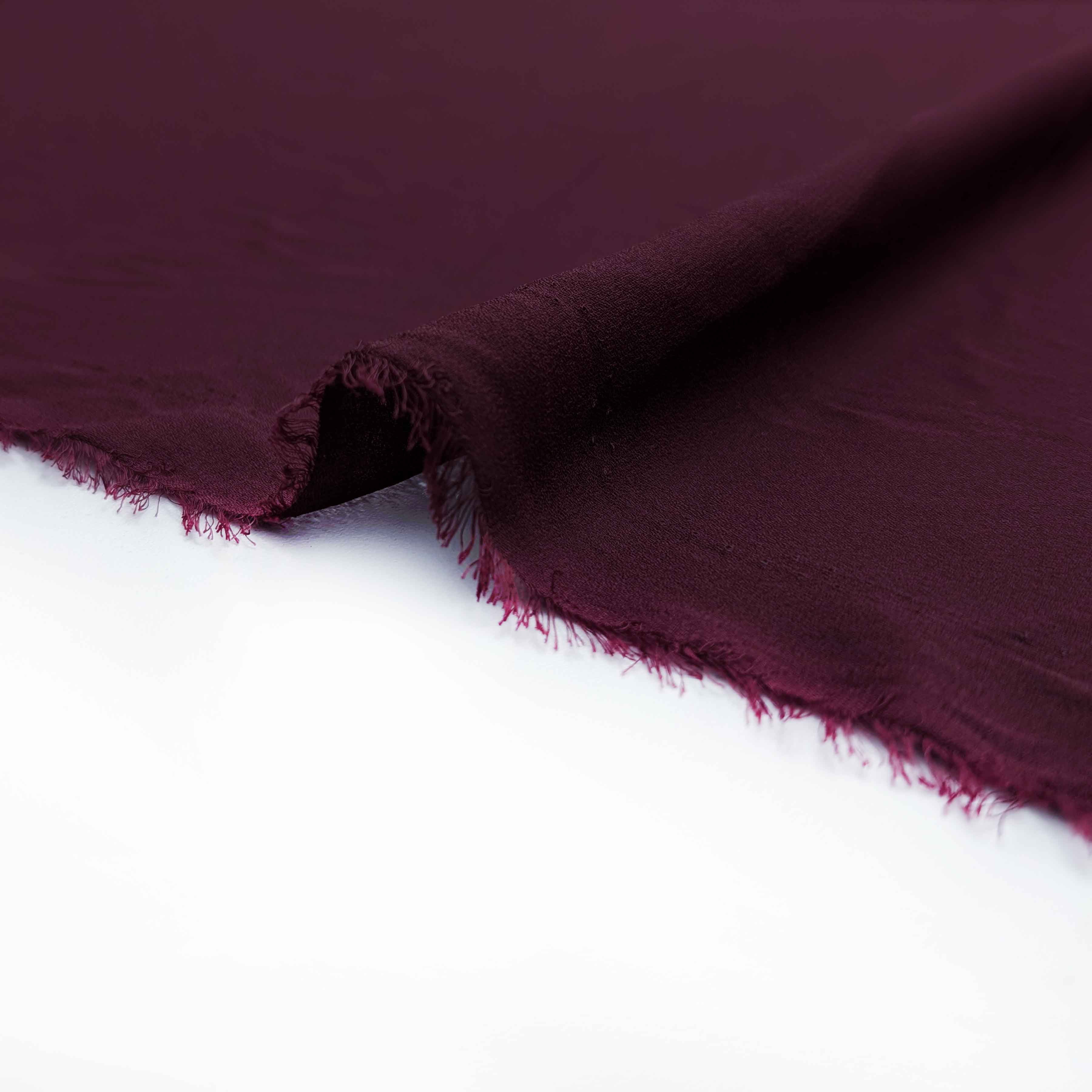 پارچه کرپ حریر ساده رنگ جگری 