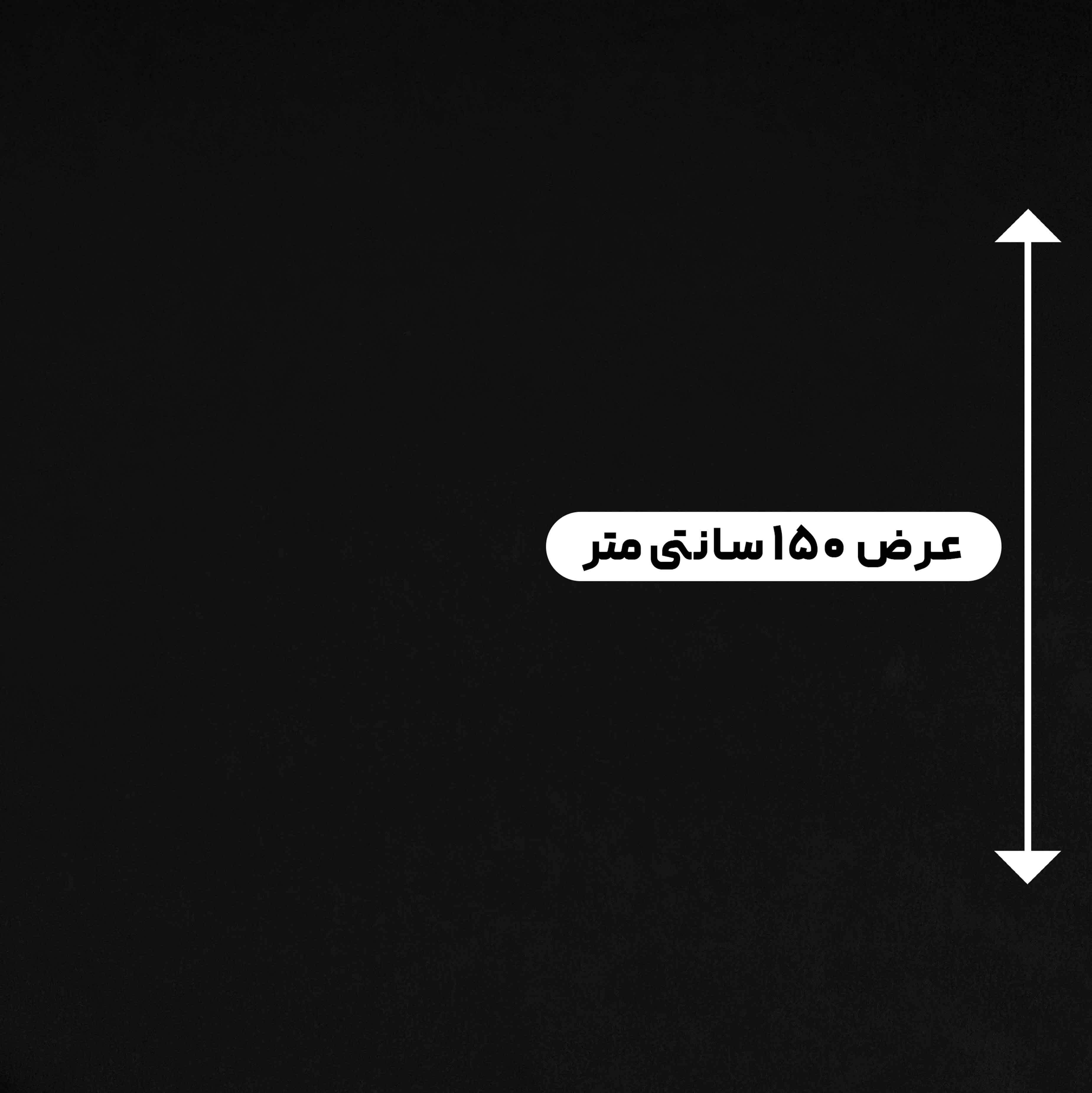 پارچه کرپ کنزو ایرانی رنگ مشکی 