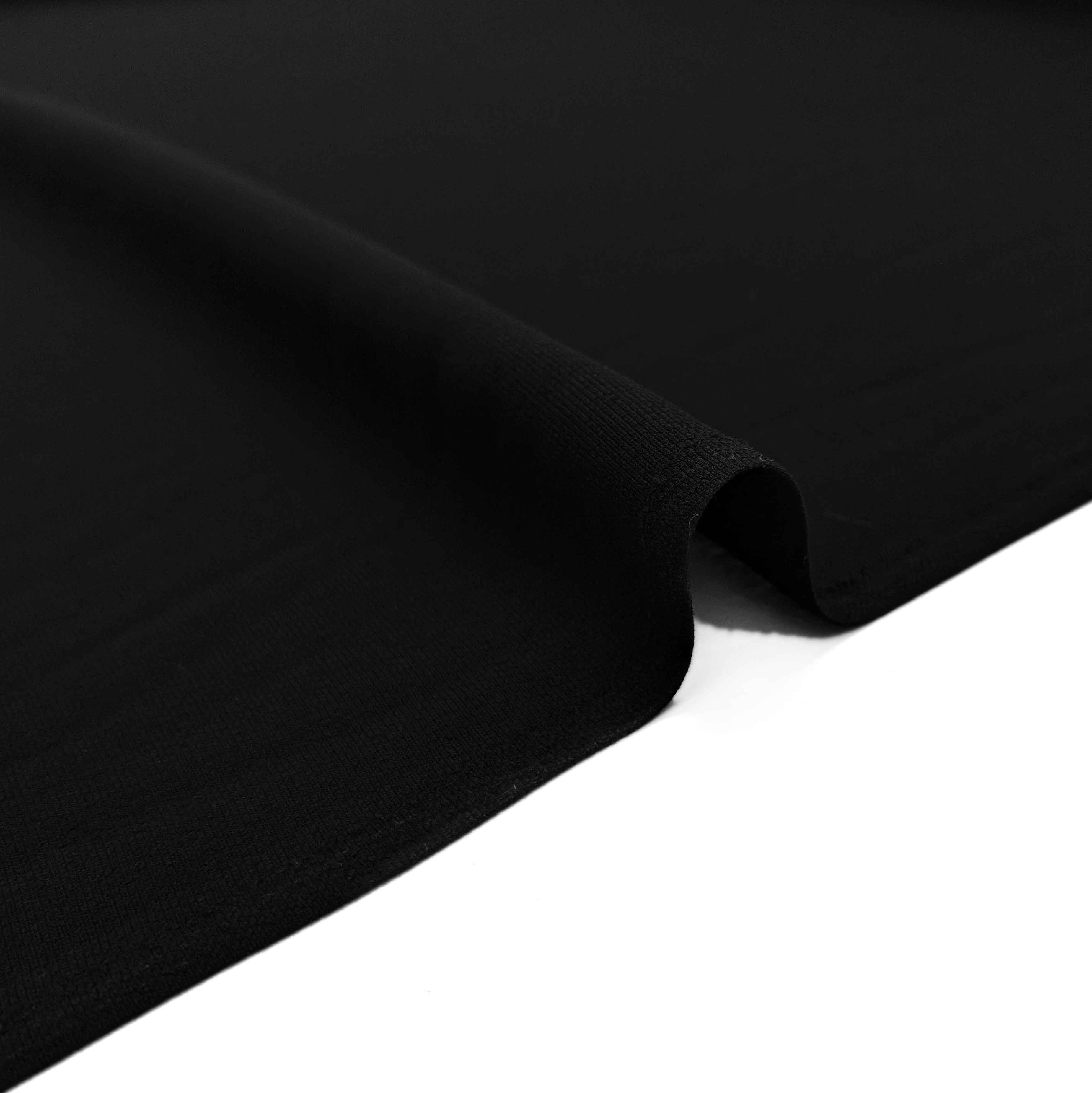 پارچه کرپ کنزو ایرانی رنگ مشکی 