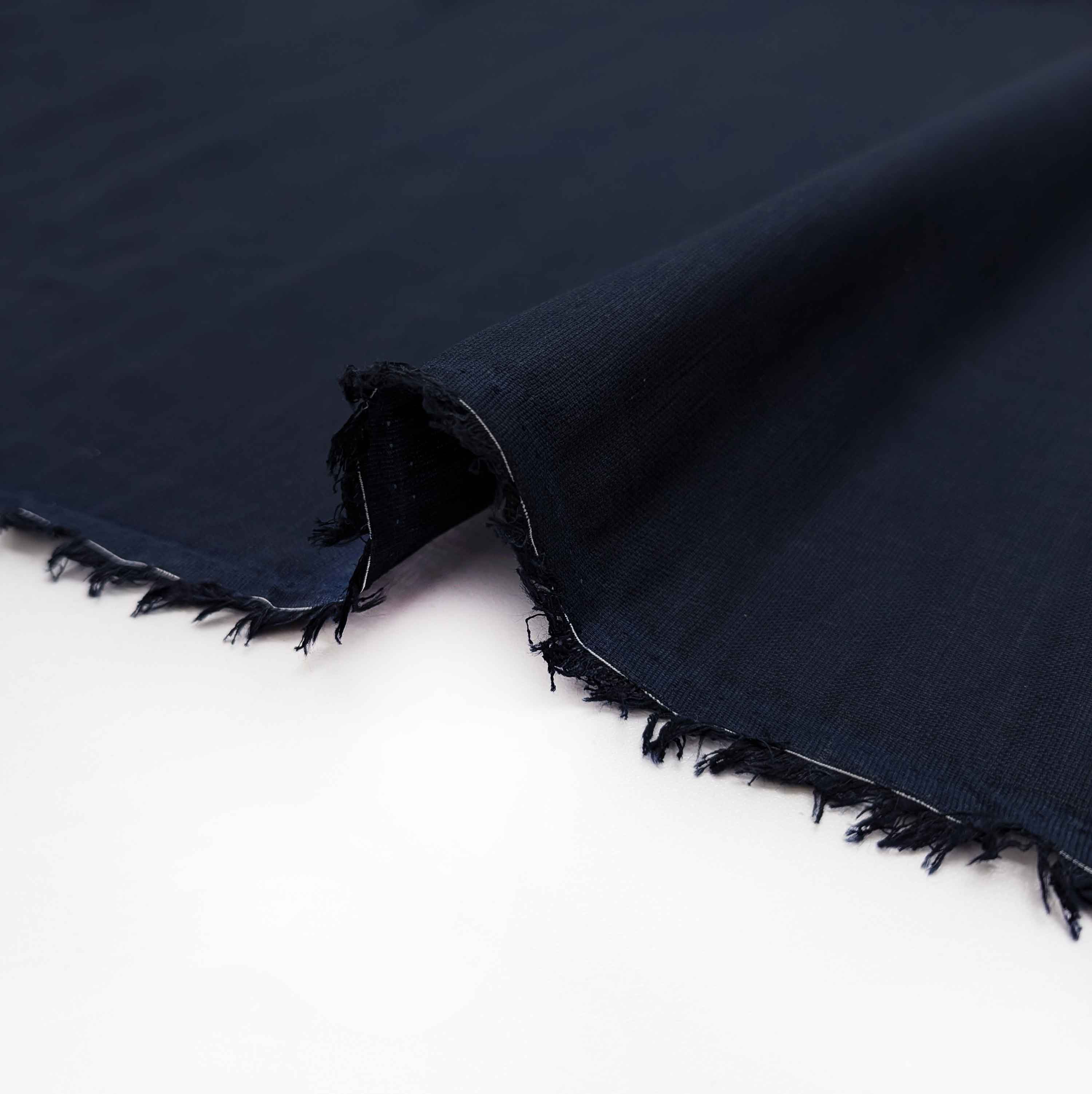 پارچه لینن کاغذی رنگ سرمه ای 