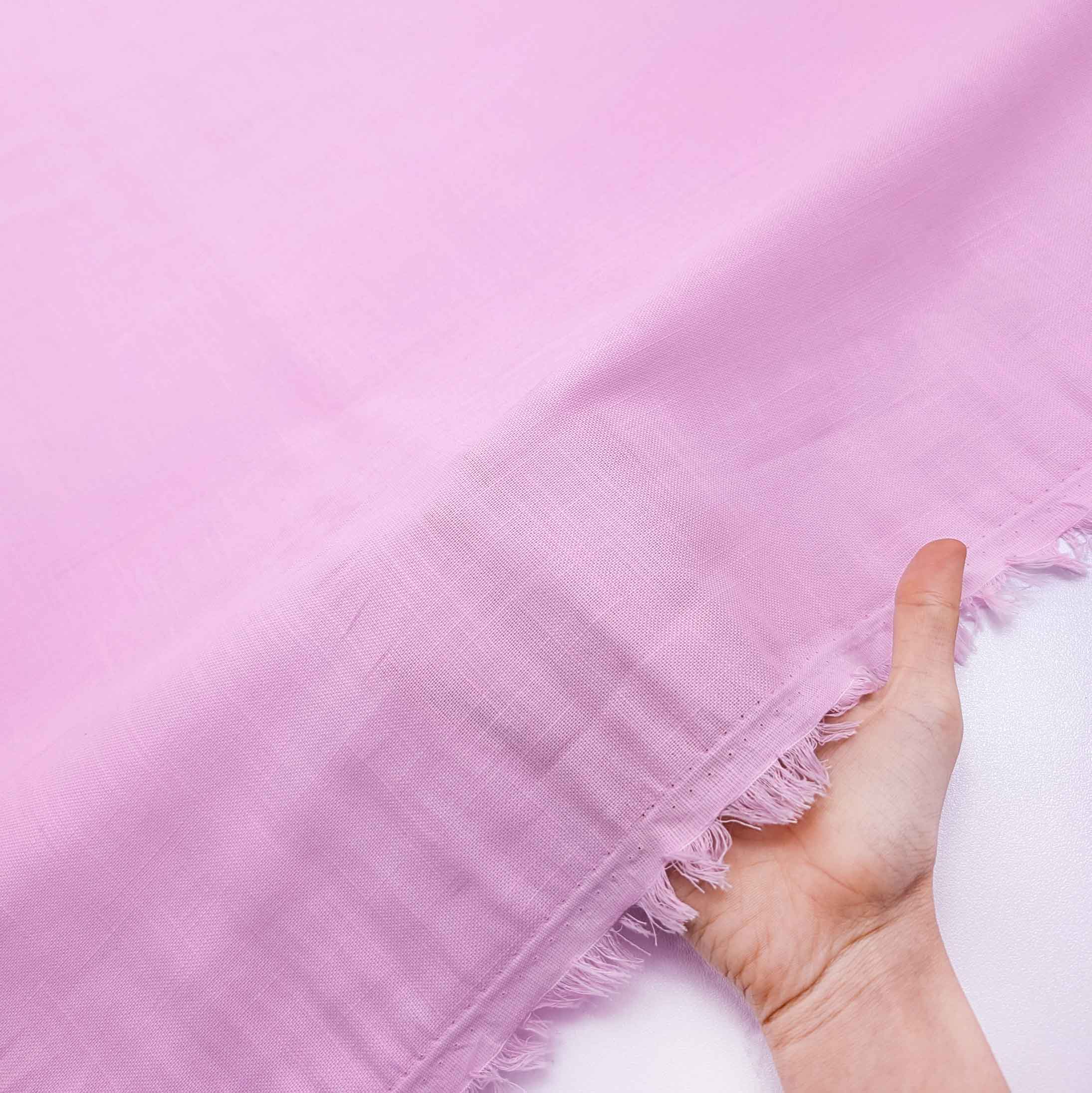 پارچه لینن کاغذی رنگ بیبی پینک 