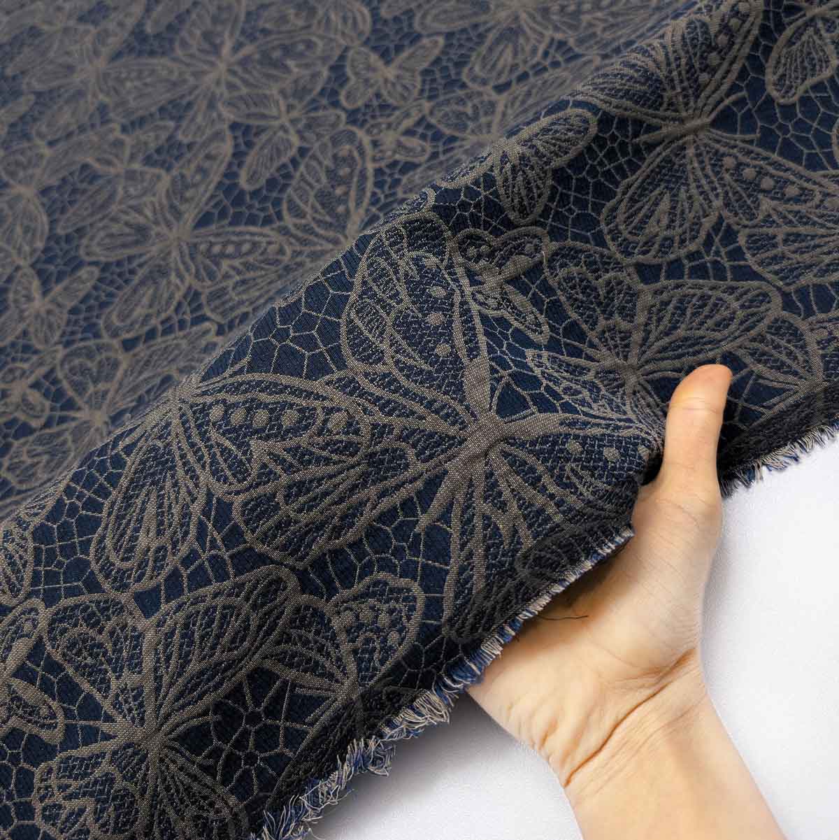 پارچه ژاکارد کتان 242 رنگ 1 