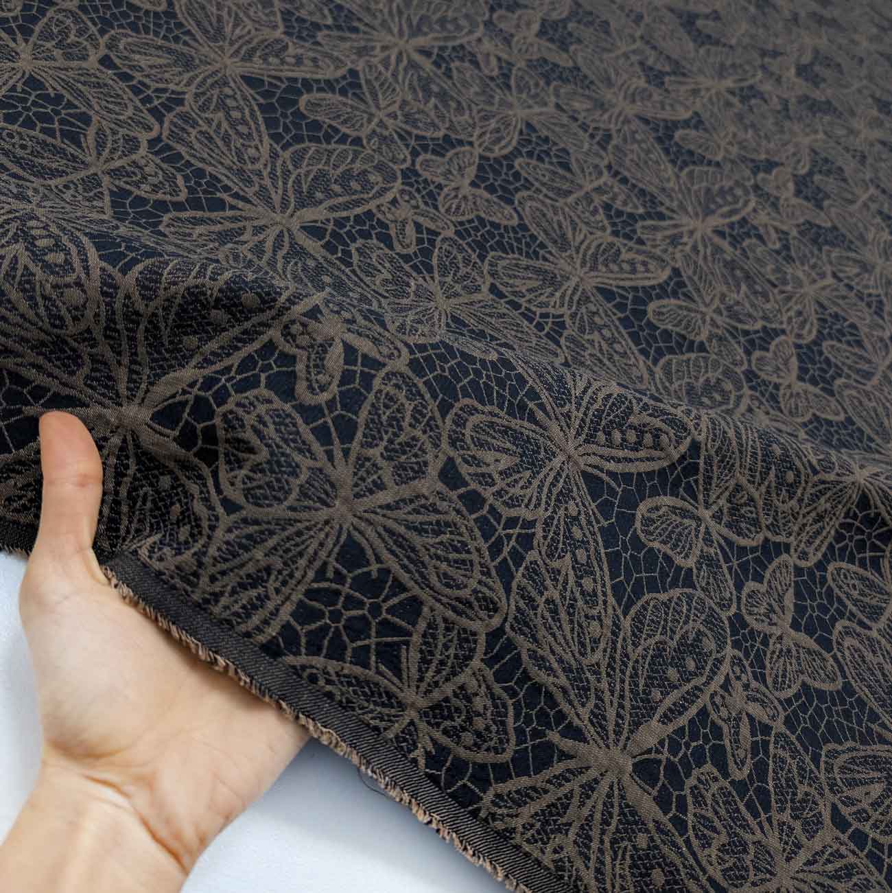 پارچه ژاکارد کتان 242 رنگ 2 