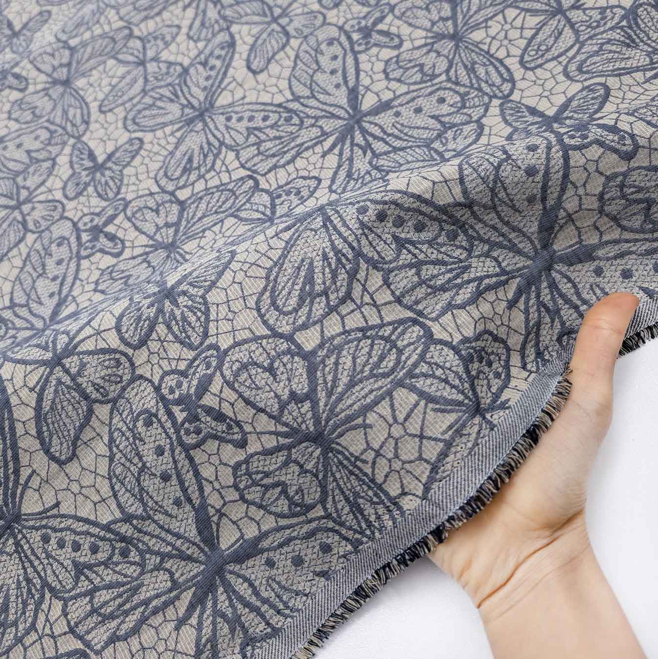 پارچه ژاکارد کتان 242 رنگ 5 