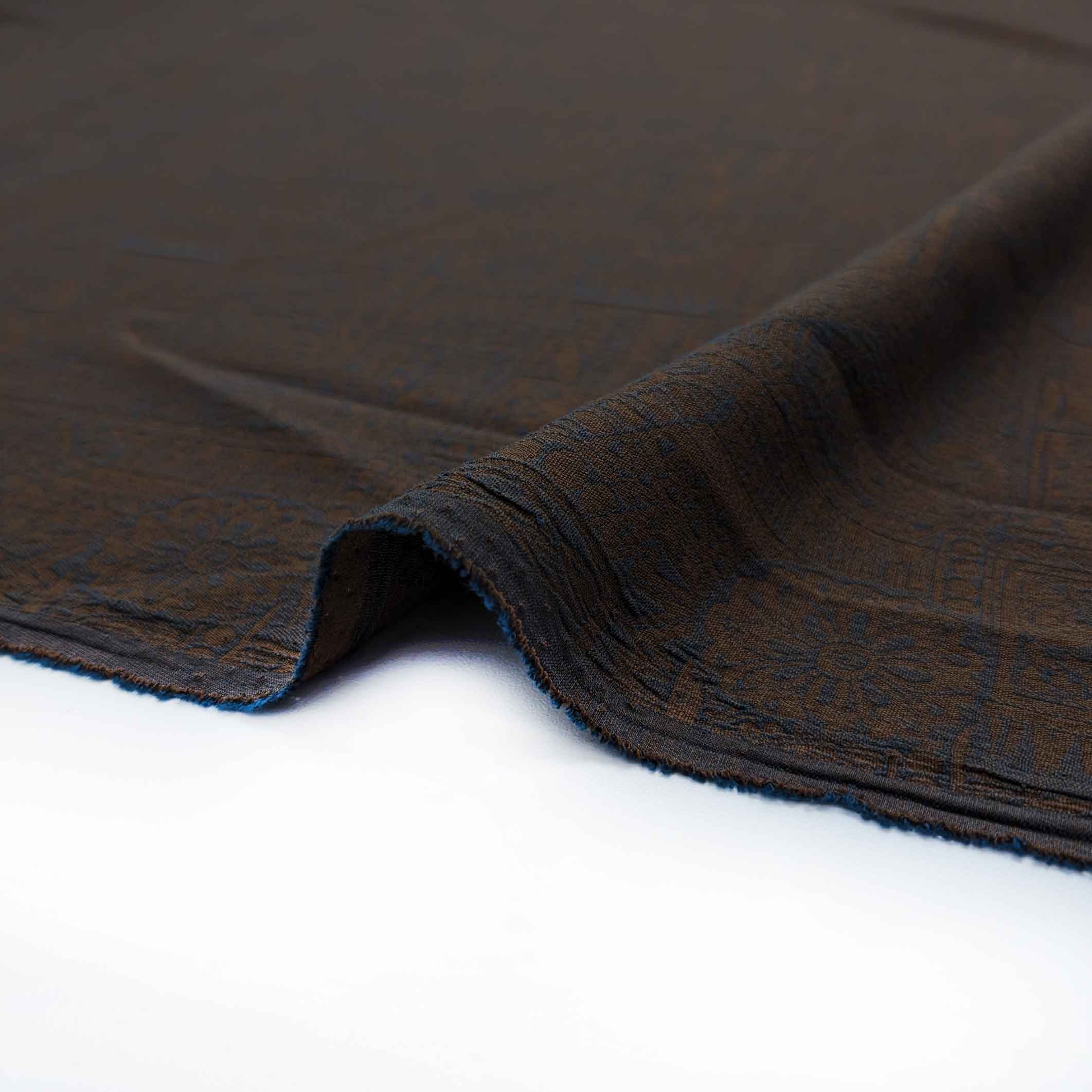 پارچه ژاکارد پنبه 244 رنگ شکلاتی 