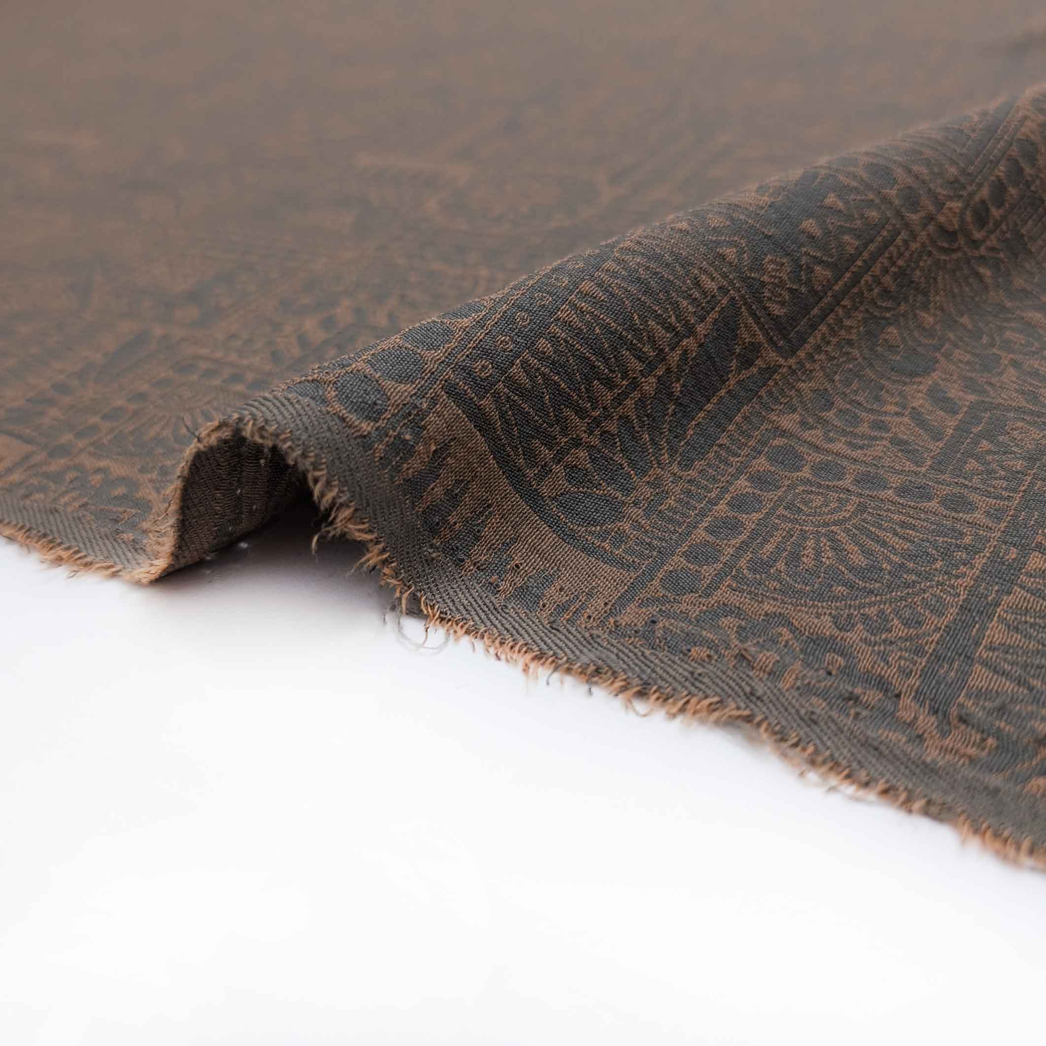 پارچه ژاکارد پنبه 244 رنگ آجری 