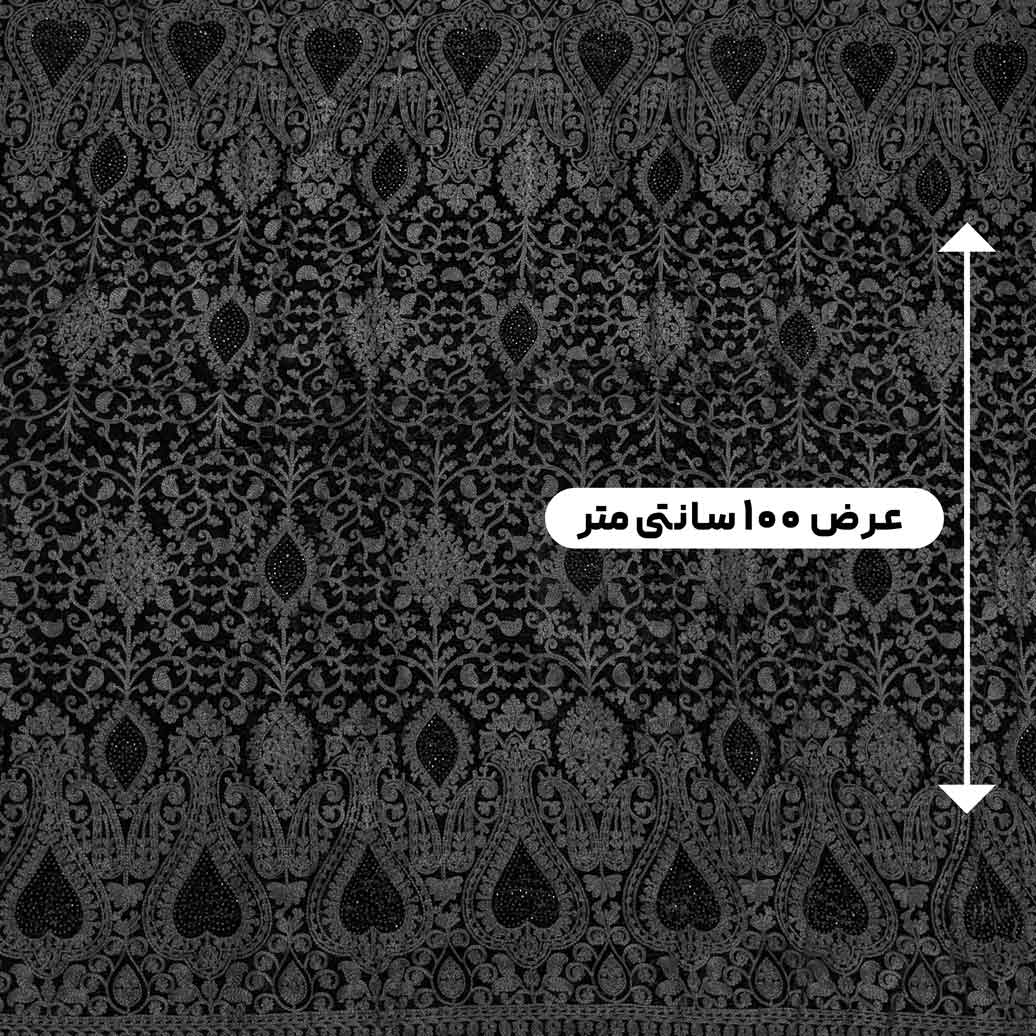 پارچه مخمل سوزندوزی هندی رنگ 135-2 