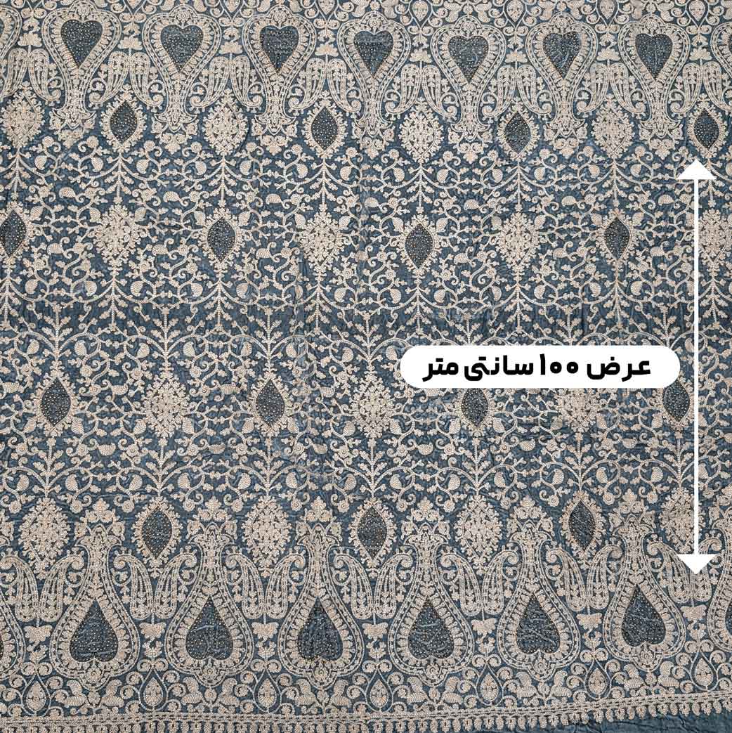 پارچه مخمل سوزندوزی هندی رنگ 135-3 
