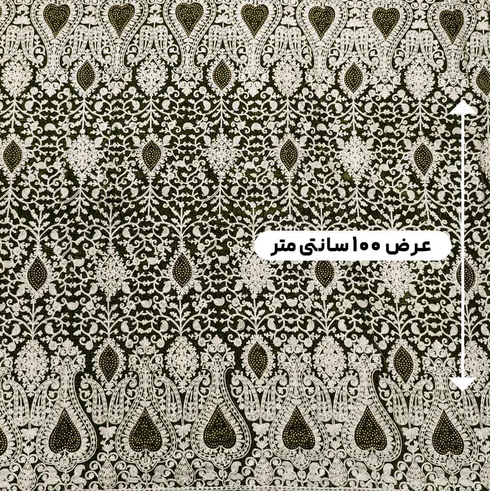 پارچه مخمل سوزندوزی هندی رنگ 135-5 