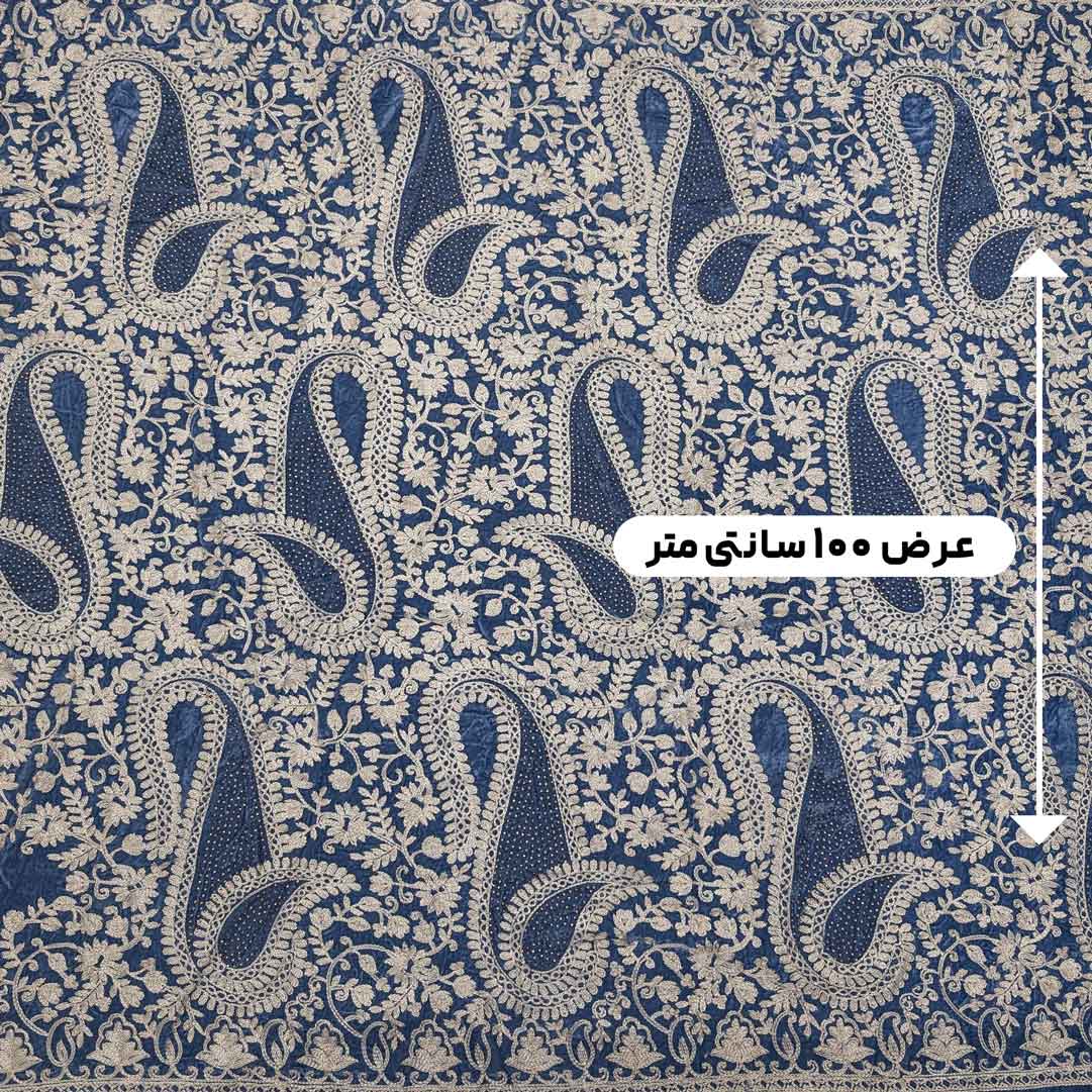 پارچه مخمل سوزندوزی هندی رنگ 209-2 