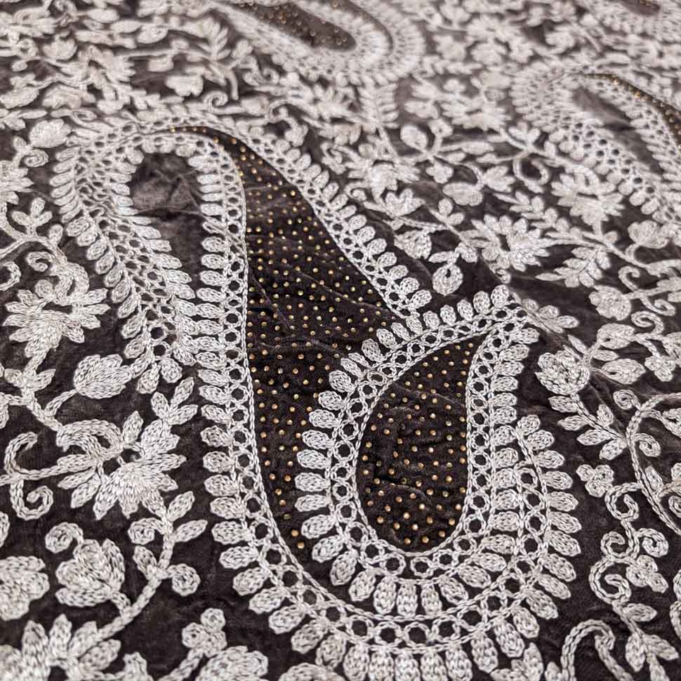پارچه مخمل سوزندوزی هندی رنگ 209-6 