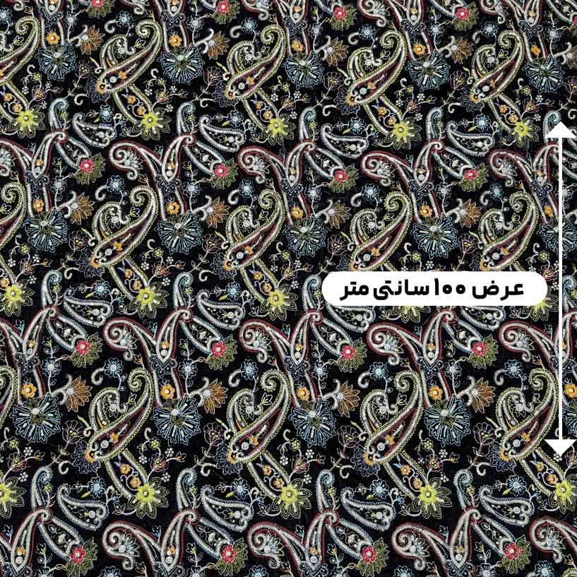 پارچه مخمل سوزندوزی هندی رنگ 212-3 