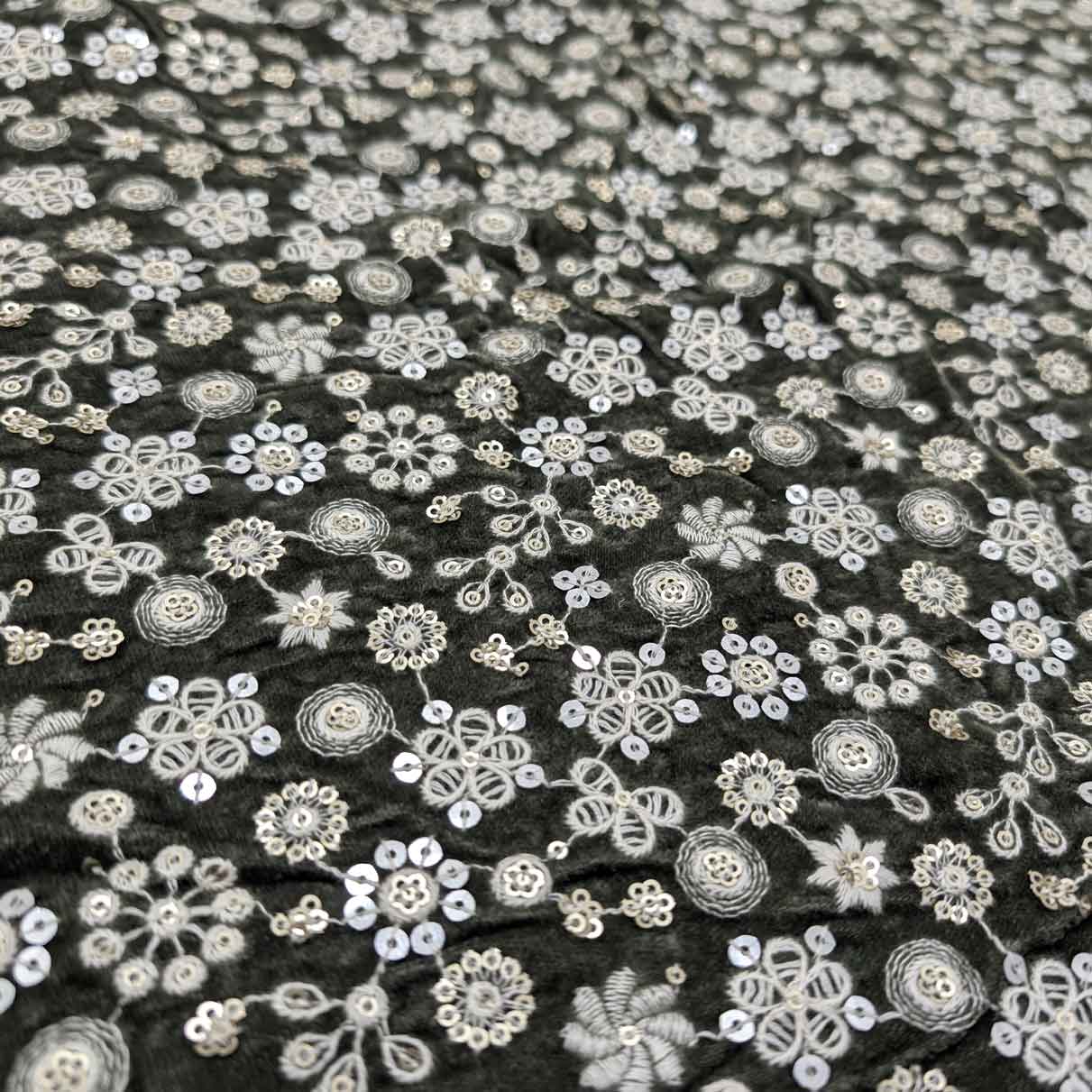 پارچه مخمل سوزندوزی هندی رنگ 216-3 