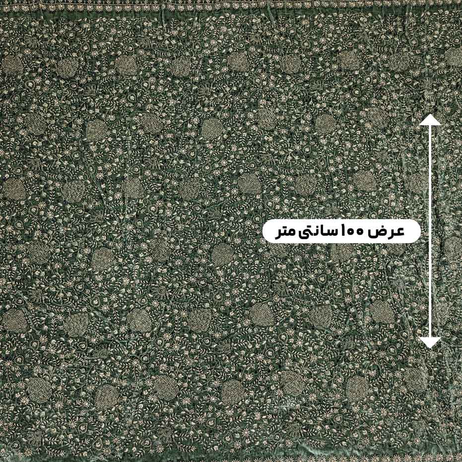 پارچه مخمل سوزندوزی هندی رنگ 221-2 