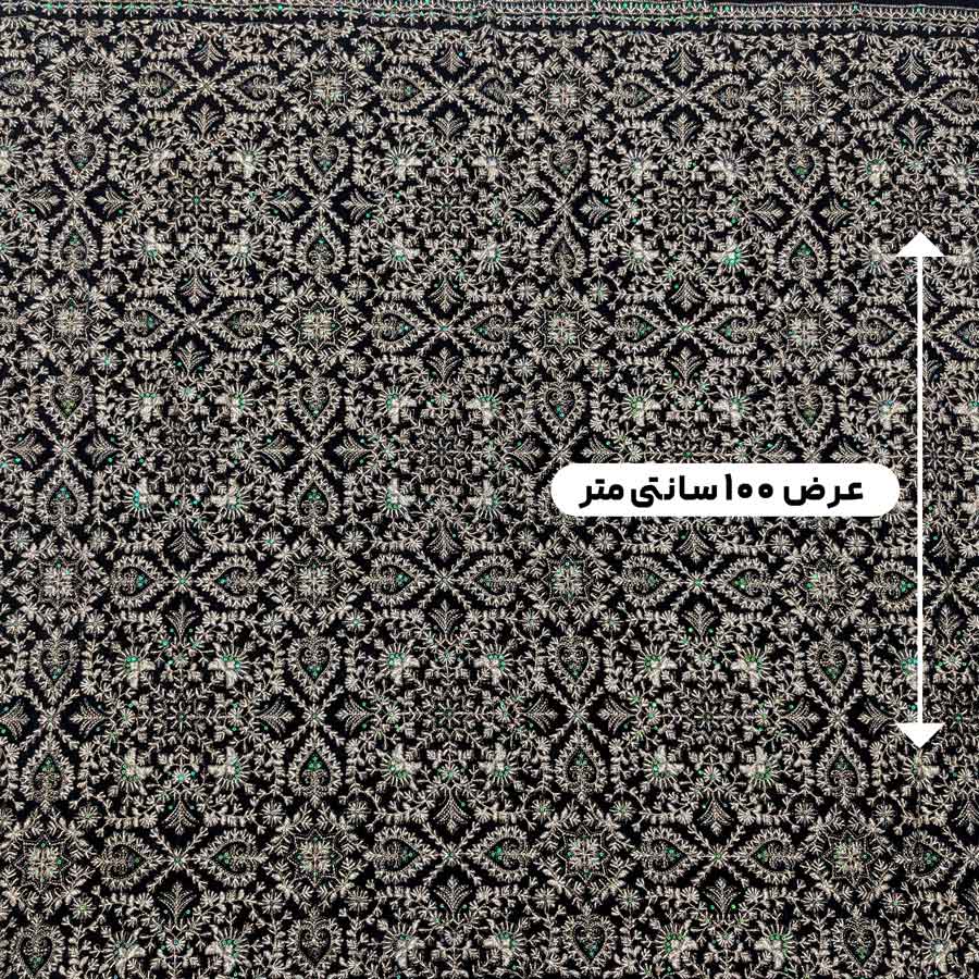 پارچه مخمل سوزندوزی هندی رنگ 222-1 