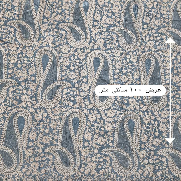 پارچه مخمل سوزندوزی هندی رنگ 209-8 