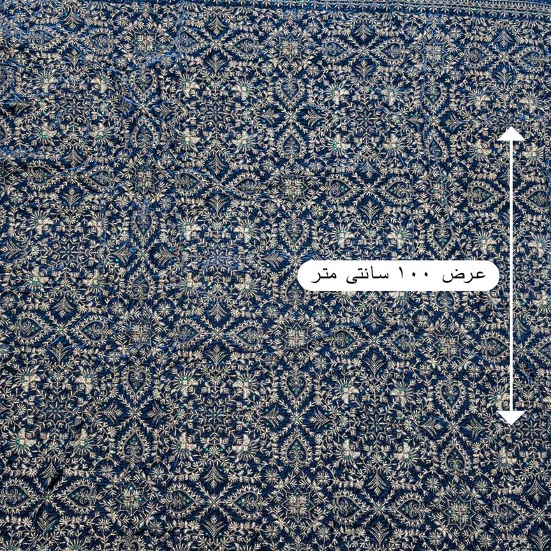 پارچه مخمل سوزندوزی هندی رنگ 222-2 
