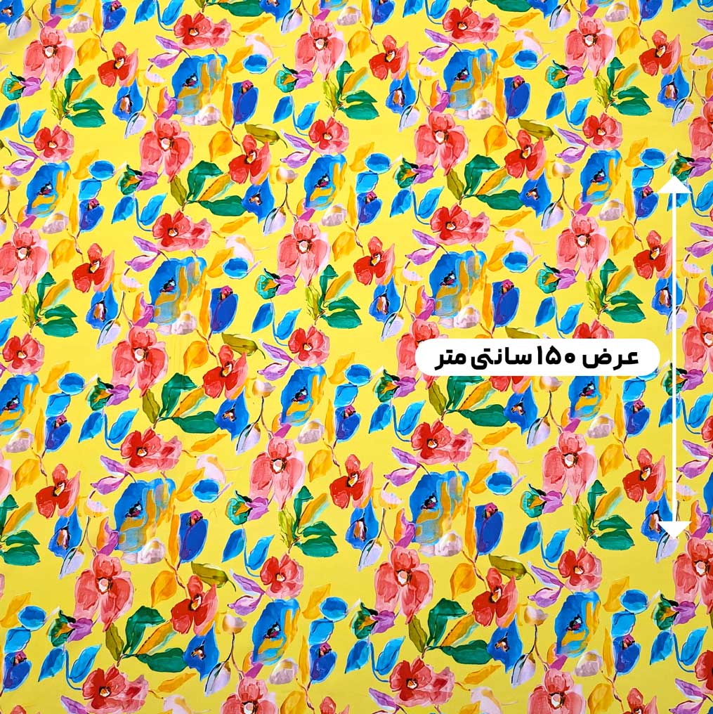 پارچه نخی گلدار رنگ 825 