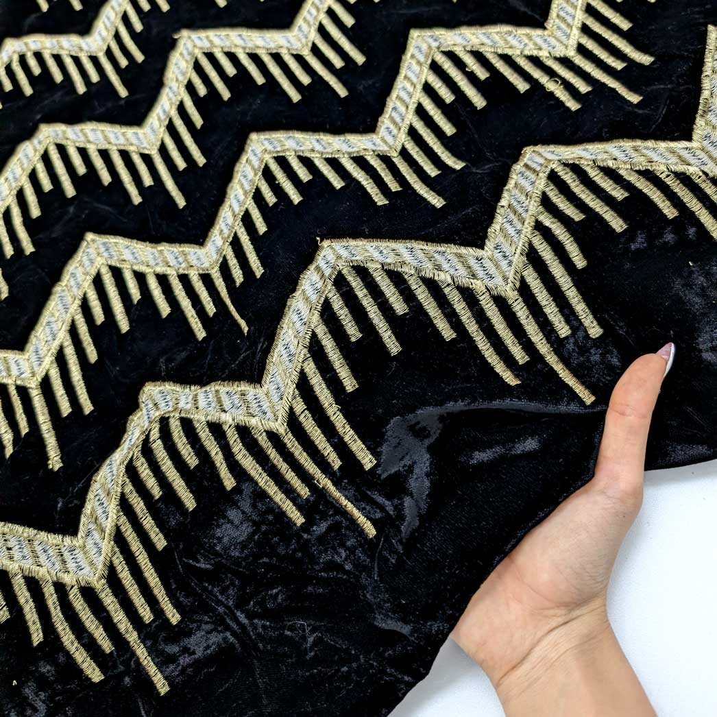 پارچه مخمل سوزندوزی هندی رنگ 142 