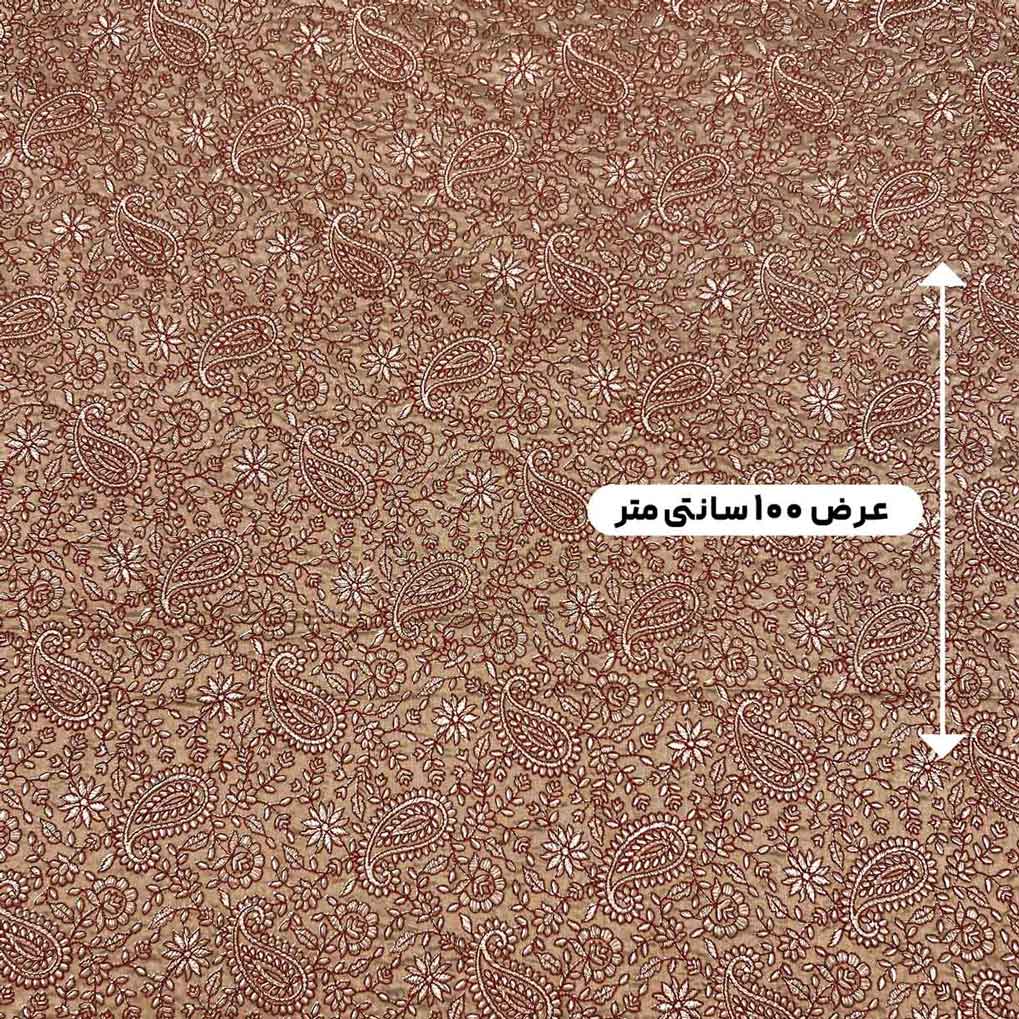 پارچه ابریشم سوزن دوزی هندی 2 رنگ 2-2 