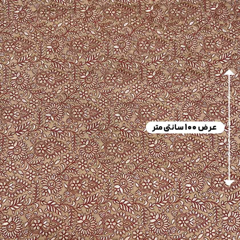 پارچه ابریشم سوزن دوزی هندی 4 رنگ 4-3 