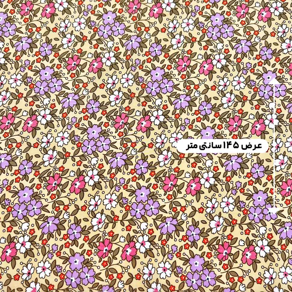 پارچه نخی گلدار رنگ 850 