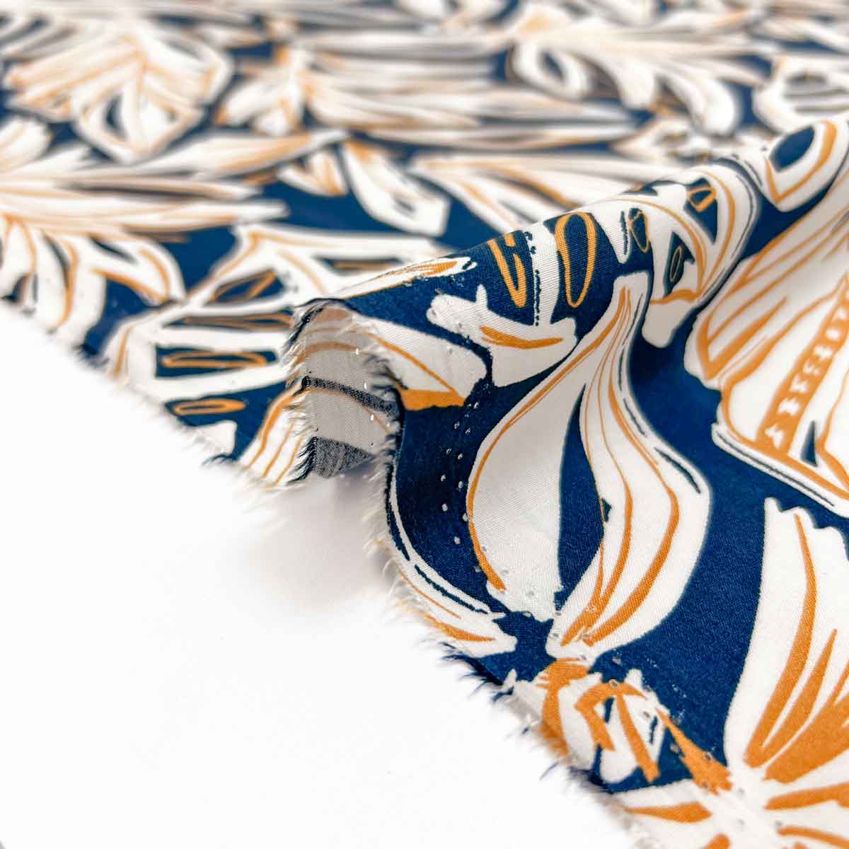 پارچه نخی گلدار رنگ 860-2 
