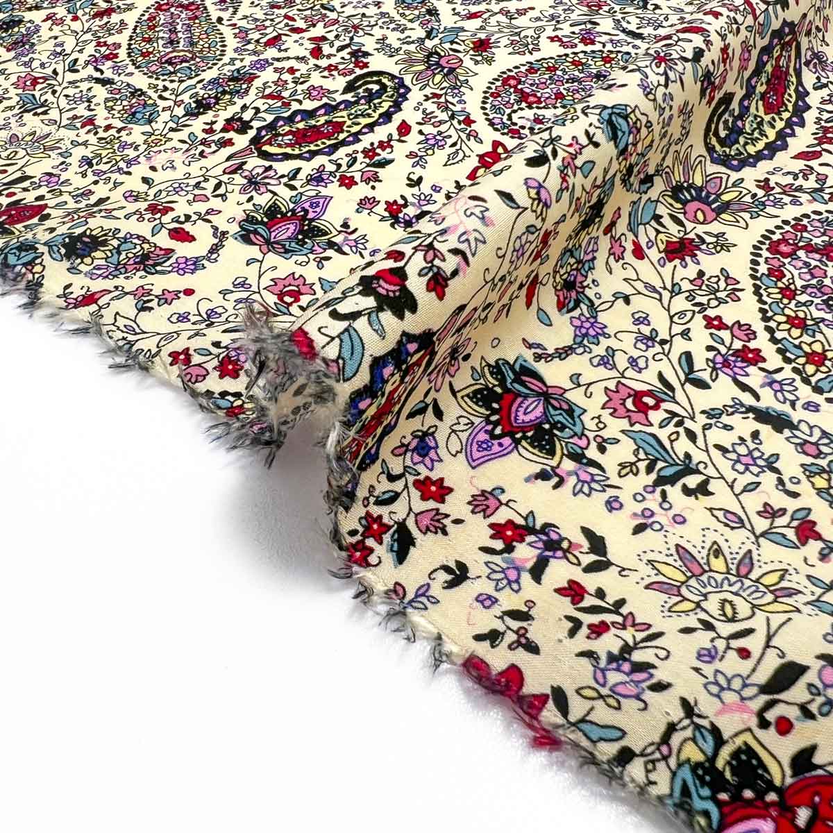 پارچه نخی گلدار رنگ 582 