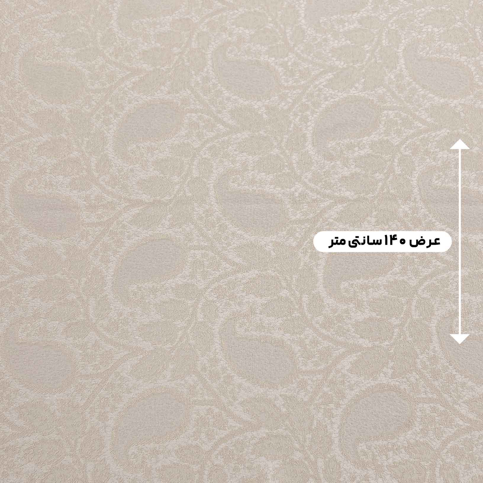 پارچه ژاکارد ابریشم 253 رنگ کرم کبود 