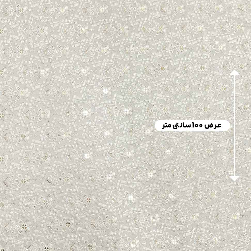 پارچه تافته سوزن دوزی هندی رنگ 256 