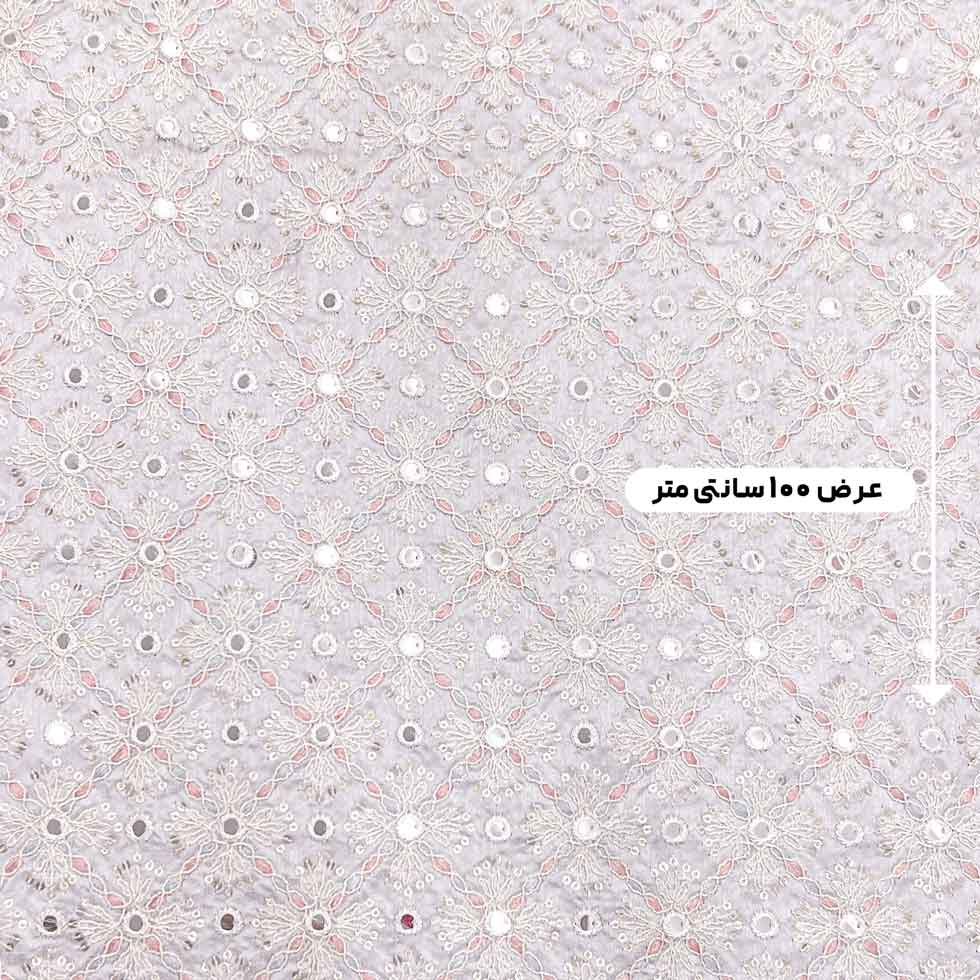 پارچه تافته سوزن دوزی هندی رنگ 255 
