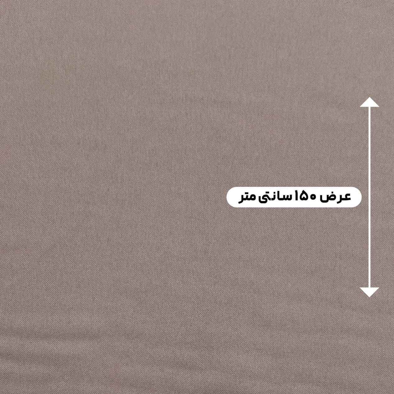 پارچه کتان سیلک ساده رنگ موکا 