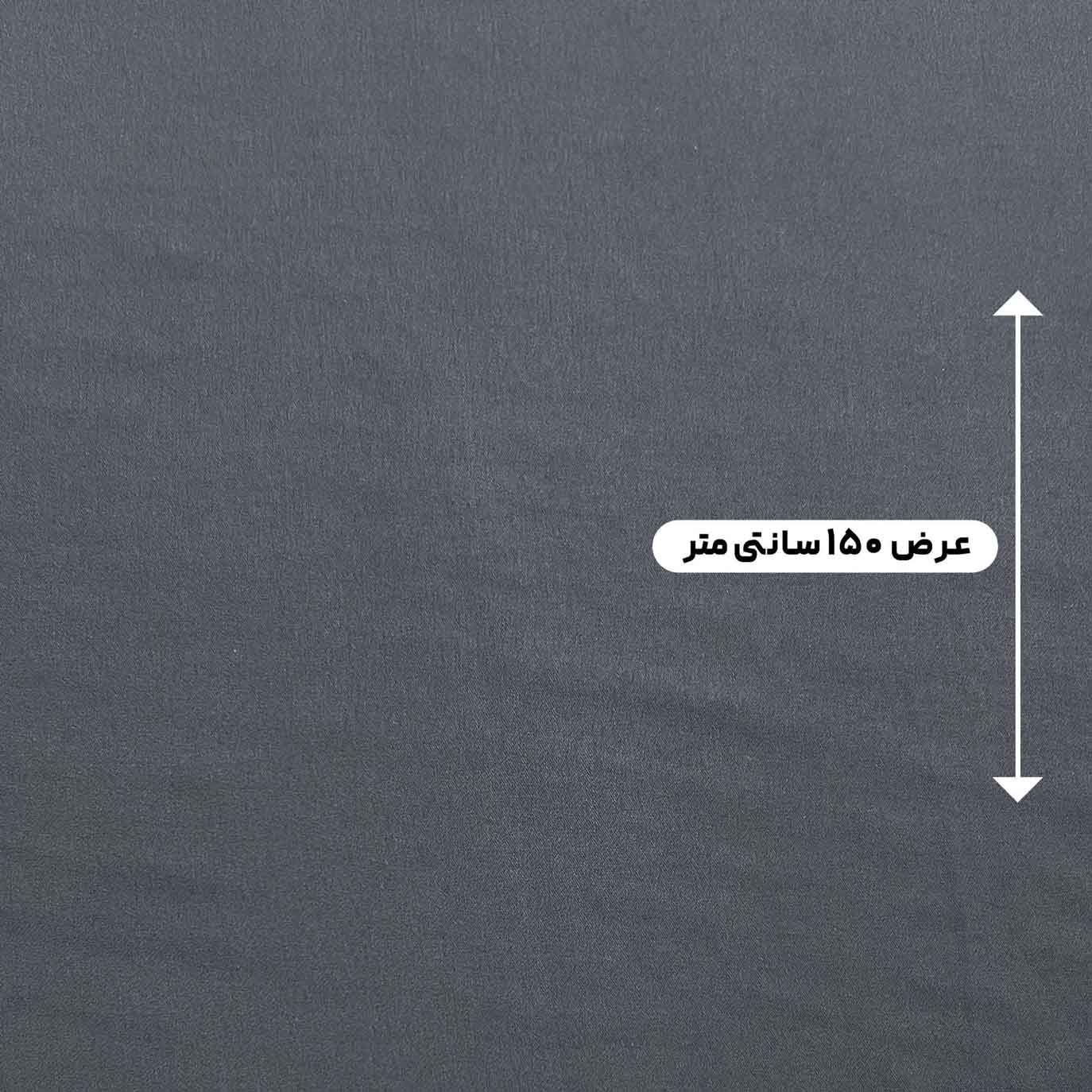 پارچه کتان سیلک ساده رنگ خاکستری تیتانیوم 