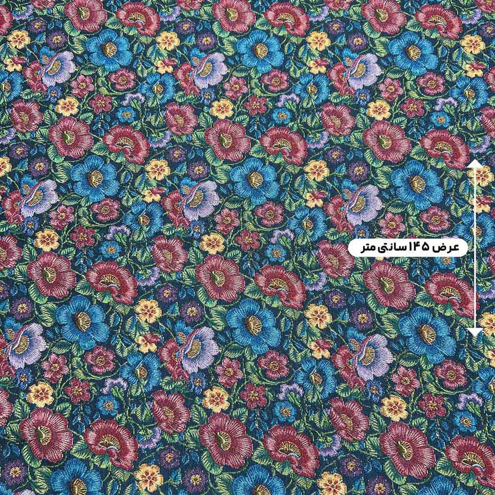 پارچه ژاکارد کوبلن ترک رنگ 265 سرمه ای سوخته 