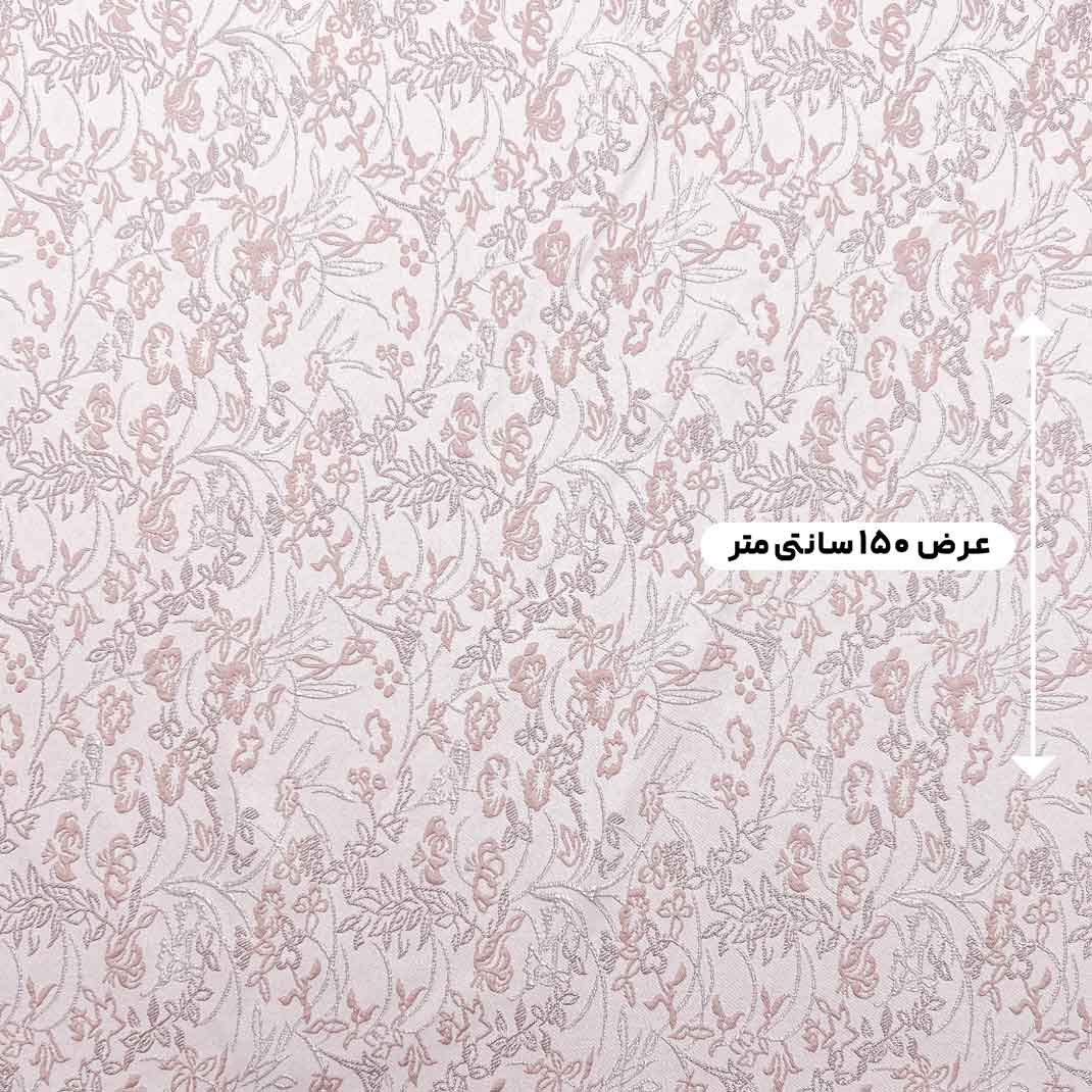 پارچه ژاکارد لمه پفکی 2040KP رنگ پودری 
