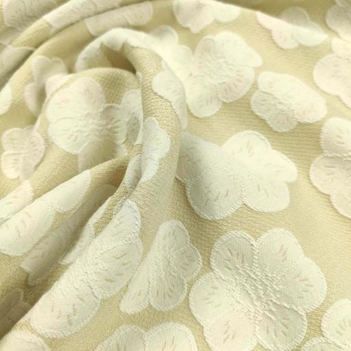 پارچه ژاکارد آرمیس رنگ کرم 