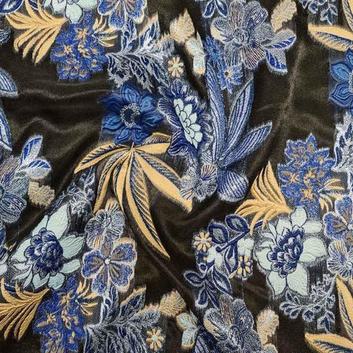 پارچه ژاکارد ارگانزا هاوایی رنگ رنگ 3 