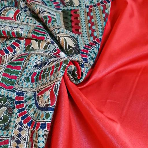 تور سوزن دوزی رنگ مولتی کالر 