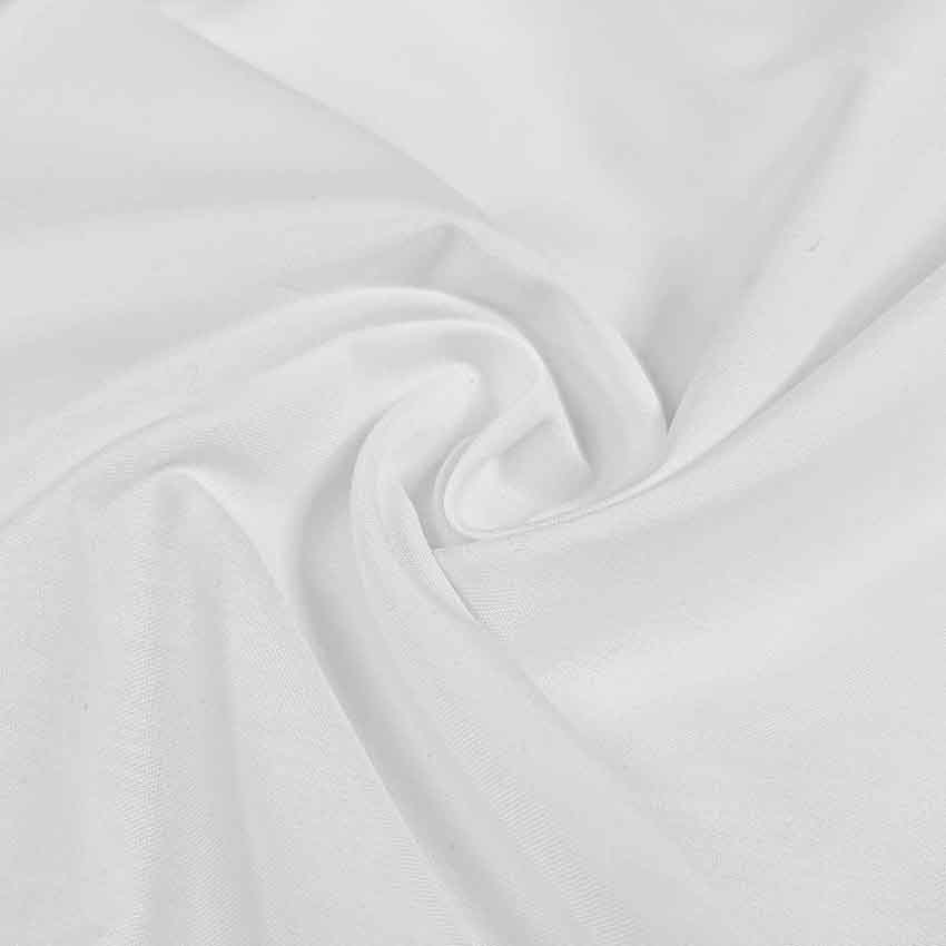 پارچه تترون ساده رنگ سفید 