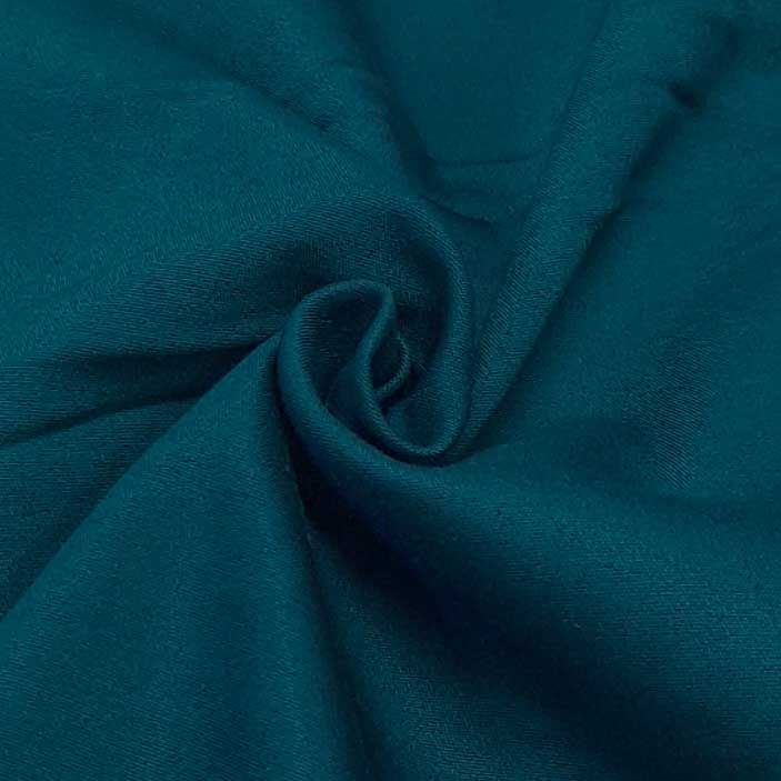 پارچه کتان کش ساده رنگ سبز آبی کبود 