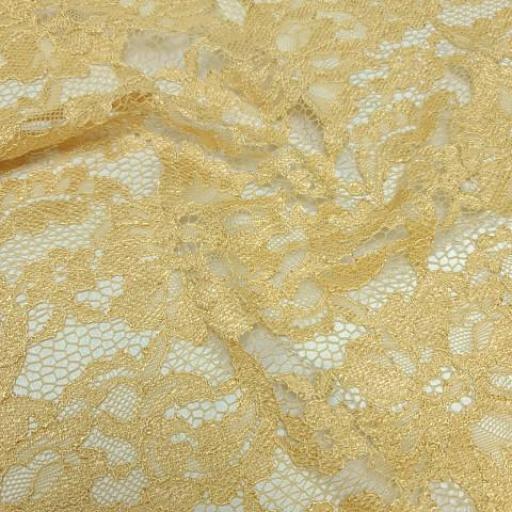 پارچه دانتل آرمیتا رنگ طلایی 